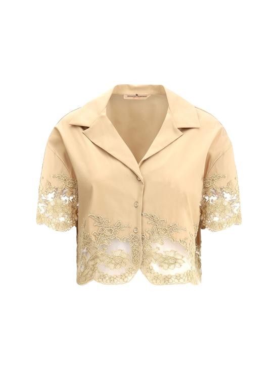 Ermanno Scervino ERMANNO SCERVINO Women Shirts D462K325BYQ 60920 BEIGE Size M / US 6-8 / IT 42-44 - 1 Thumbnail