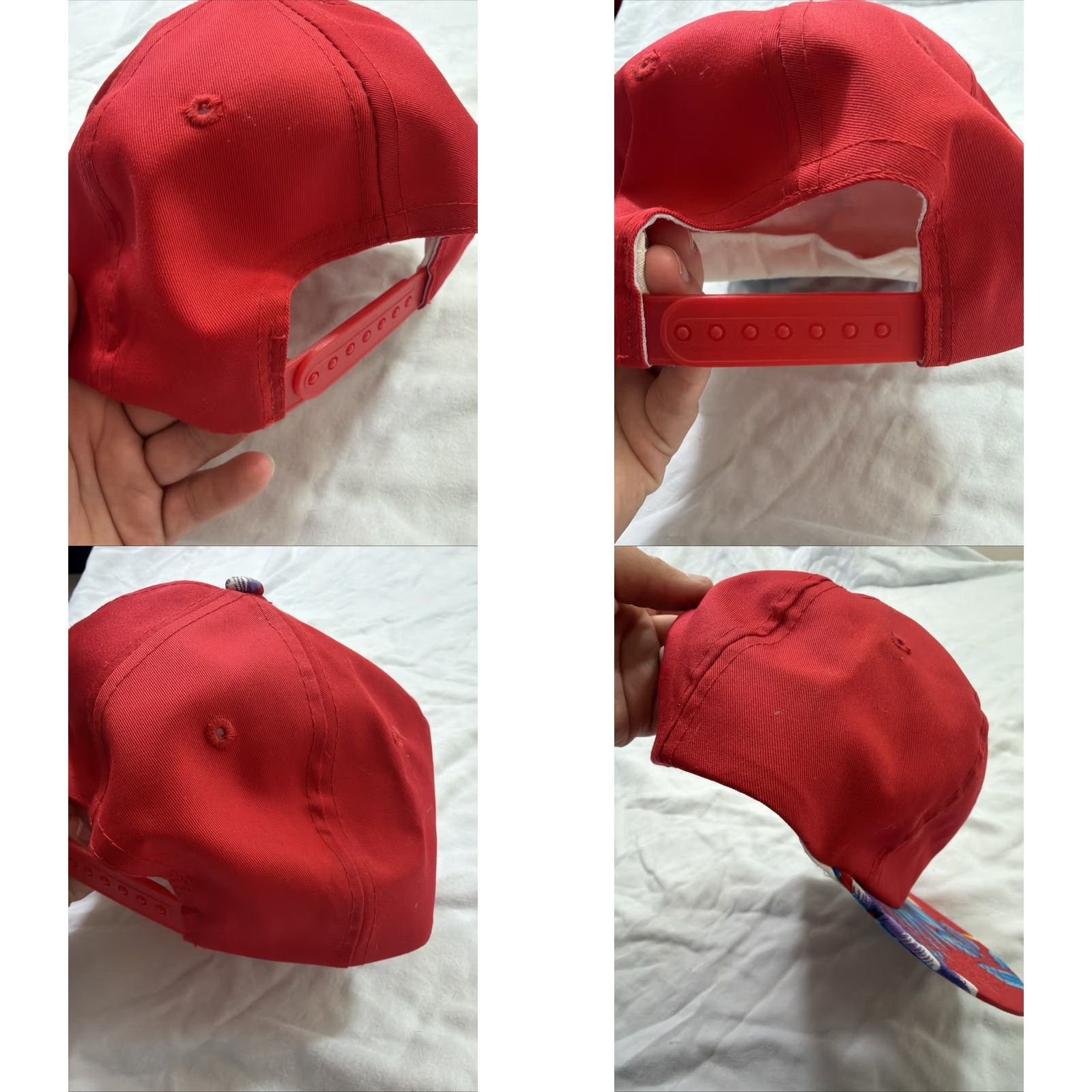 Vintage VINTAGE Hoxer SnapBack Hat Red Floral Carson City A-1 Sierra Welding Adjustable Men Size ONE SIZE - 8 Thumbnail