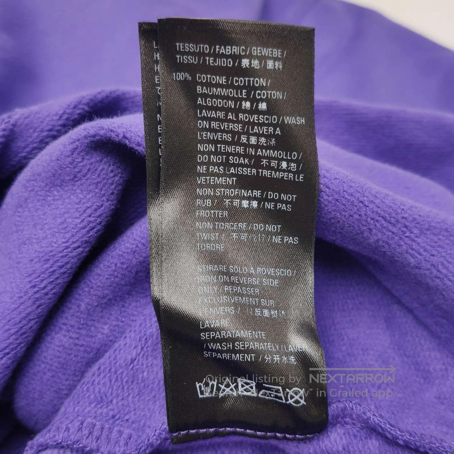 Balenciaga Balenciaga Purple Cotton Hoodie XS. Size XS / US 0-2 / IT 36-38 - 8 Thumbnail