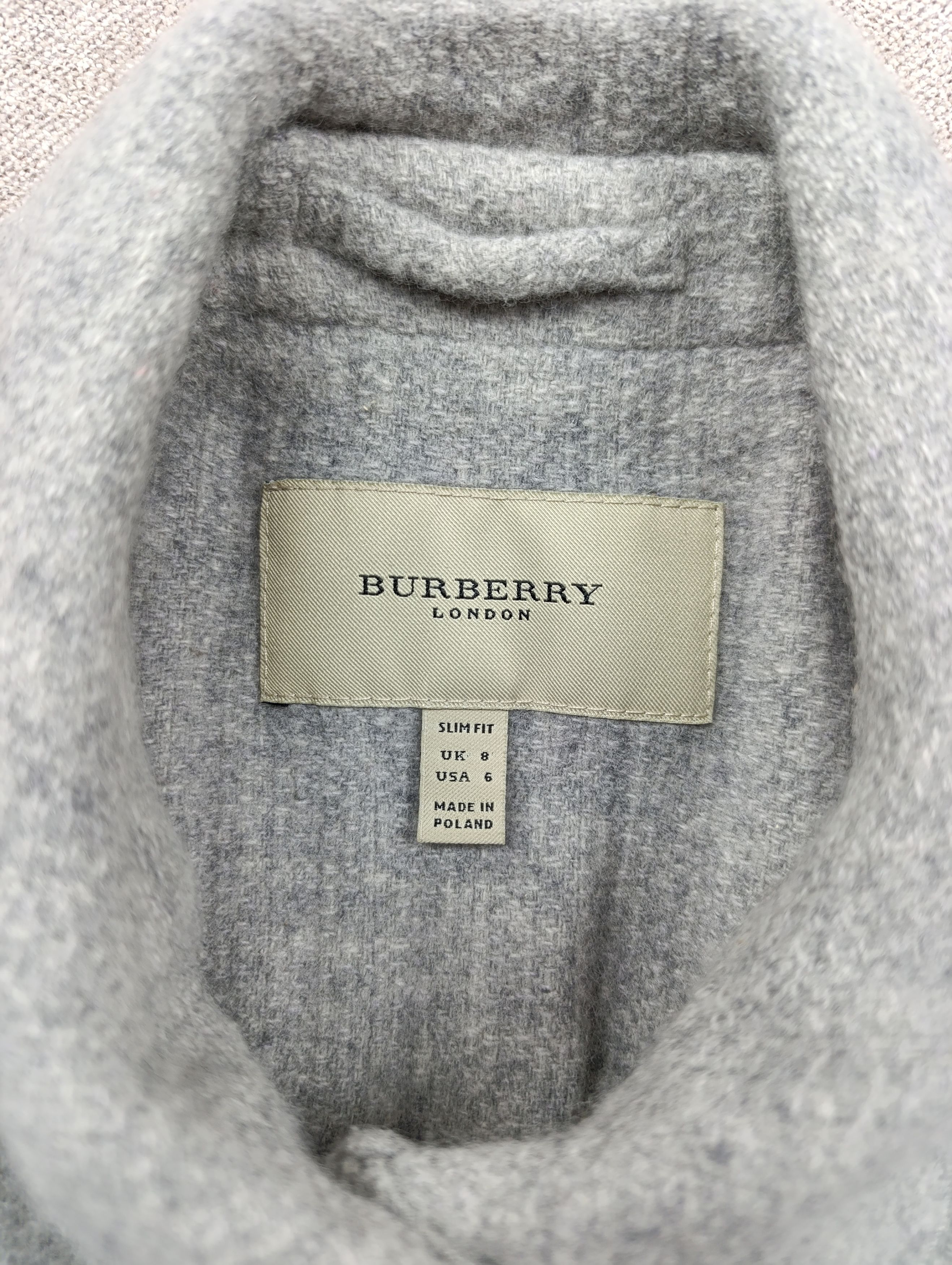 Burberry Burberry London Womens Wool Cashmere Slim Fit Jacket Size M / US 6-8 / IT 42-44 - 3 Thumbnail