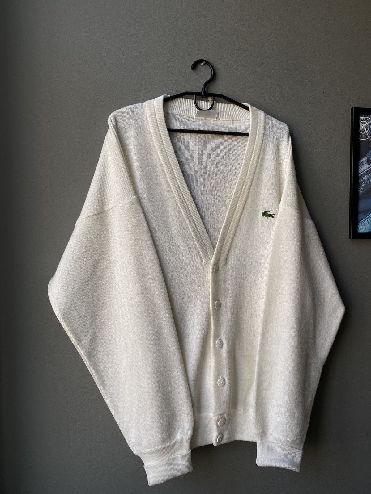 Lacoste Vintage 80s Lacoste Cardigan Very Rare Size US XL / EU 56 / 4 - 3 Thumbnail