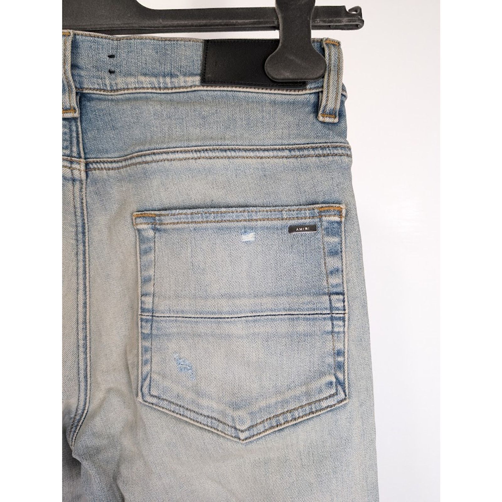 Amiri o1rshd1 MX1 Suede Jeans in Antique Indigo Size US 31 - 16 Thumbnail