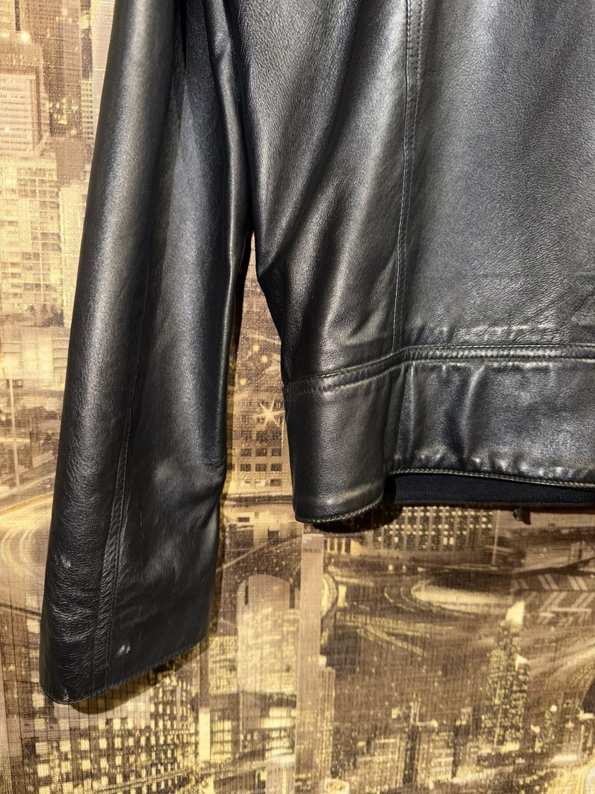Levi's Vintage Levis Blue Star Biker Jacket Lederjacket Bombers 90s Size US M / EU 48-50 / 2 - 11 Thumbnail