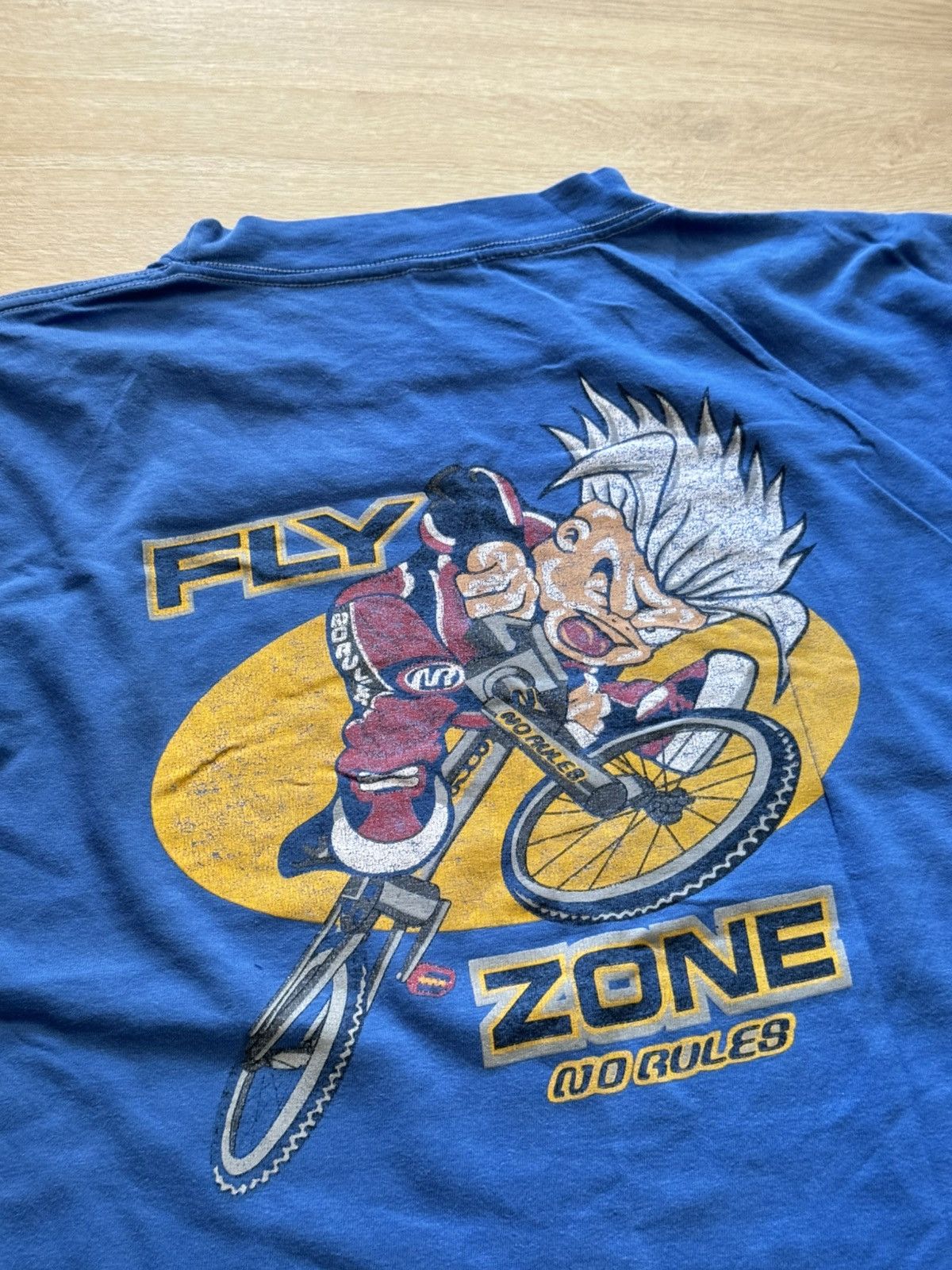Vintage Vintage 90’s No Rules NR y2k BMX Fly Zone Distressed Tee Size US L / EU 52-54 / 3 - 2 Thumbnail