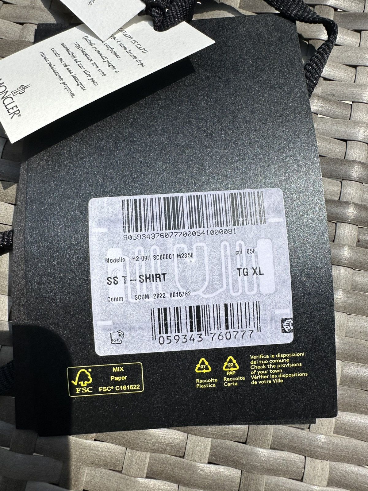 Fragment Design × Moncler × Moncler Genius Moncler x FRGMT SS T-Shirt Size US XL / EU 56 / 4 - 8 Thumbnail