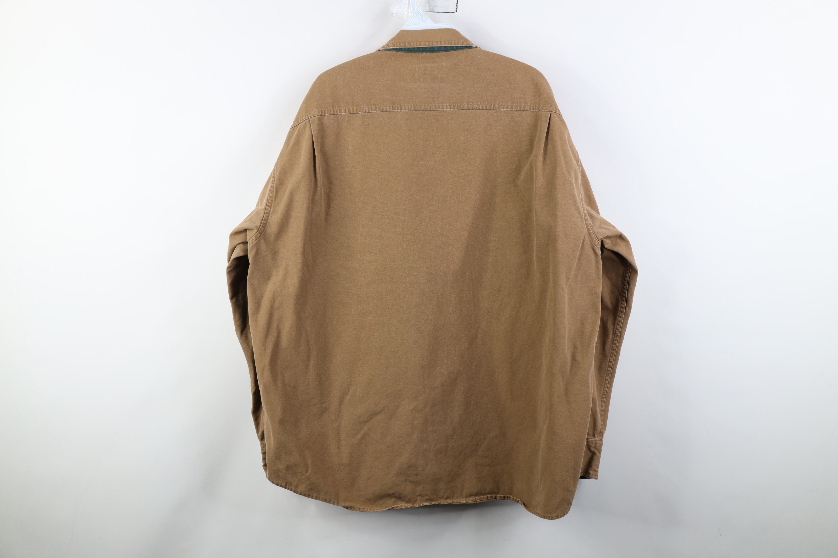 Cabelas Vintage 90s Cabelas Canvas Collared Button Shirt Brown Size US XL / EU 56 / 4 - 12 Thumbnail