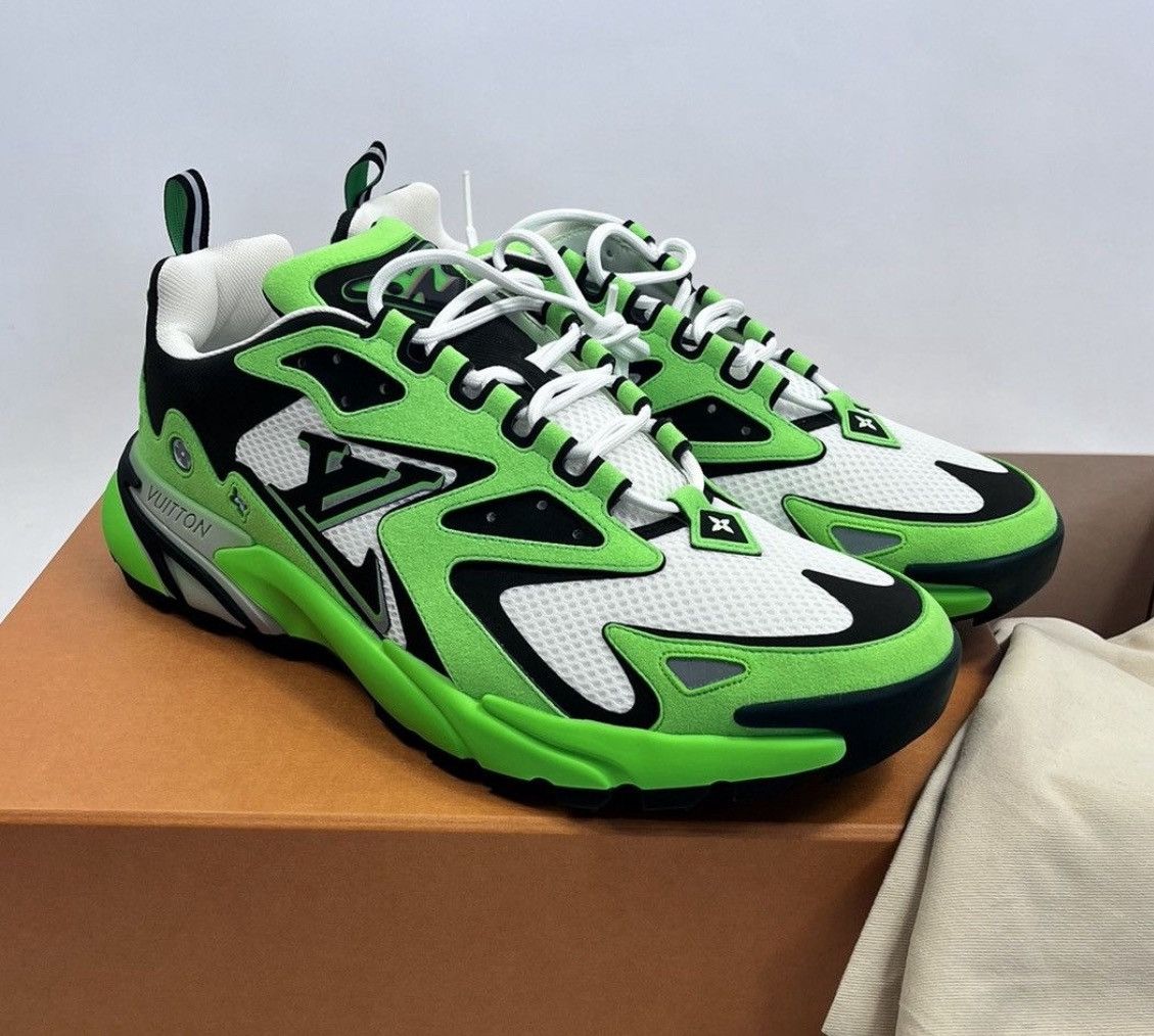 Louis Vuitton VIRGIL ABLOH GREEN TATIC SNEAKERS Size US 10 / EU 43 - 1 Thumbnail