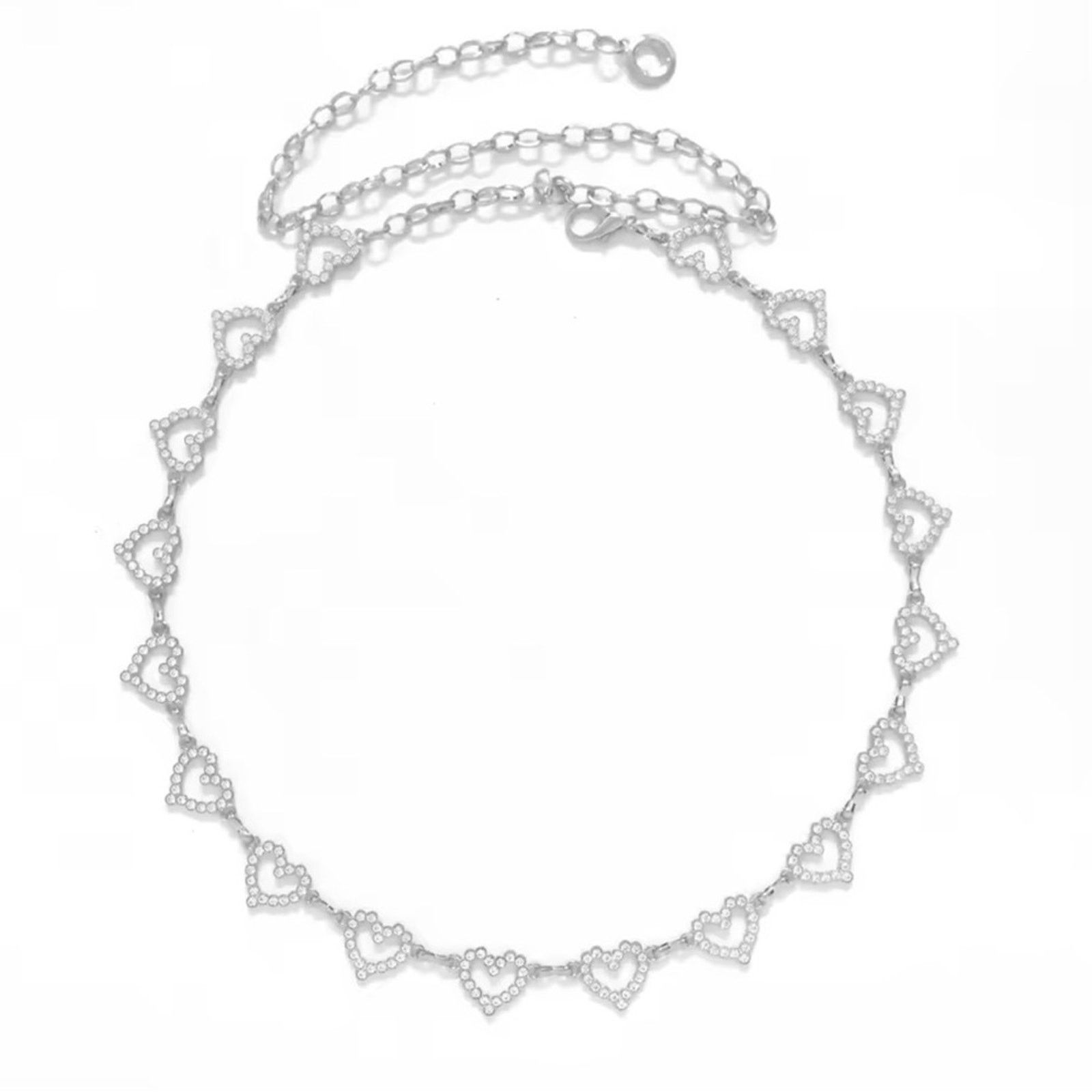 Other Heart-shaped Adjustable Waist Chain Belt for Women Size ONE SIZE - 3 Thumbnail