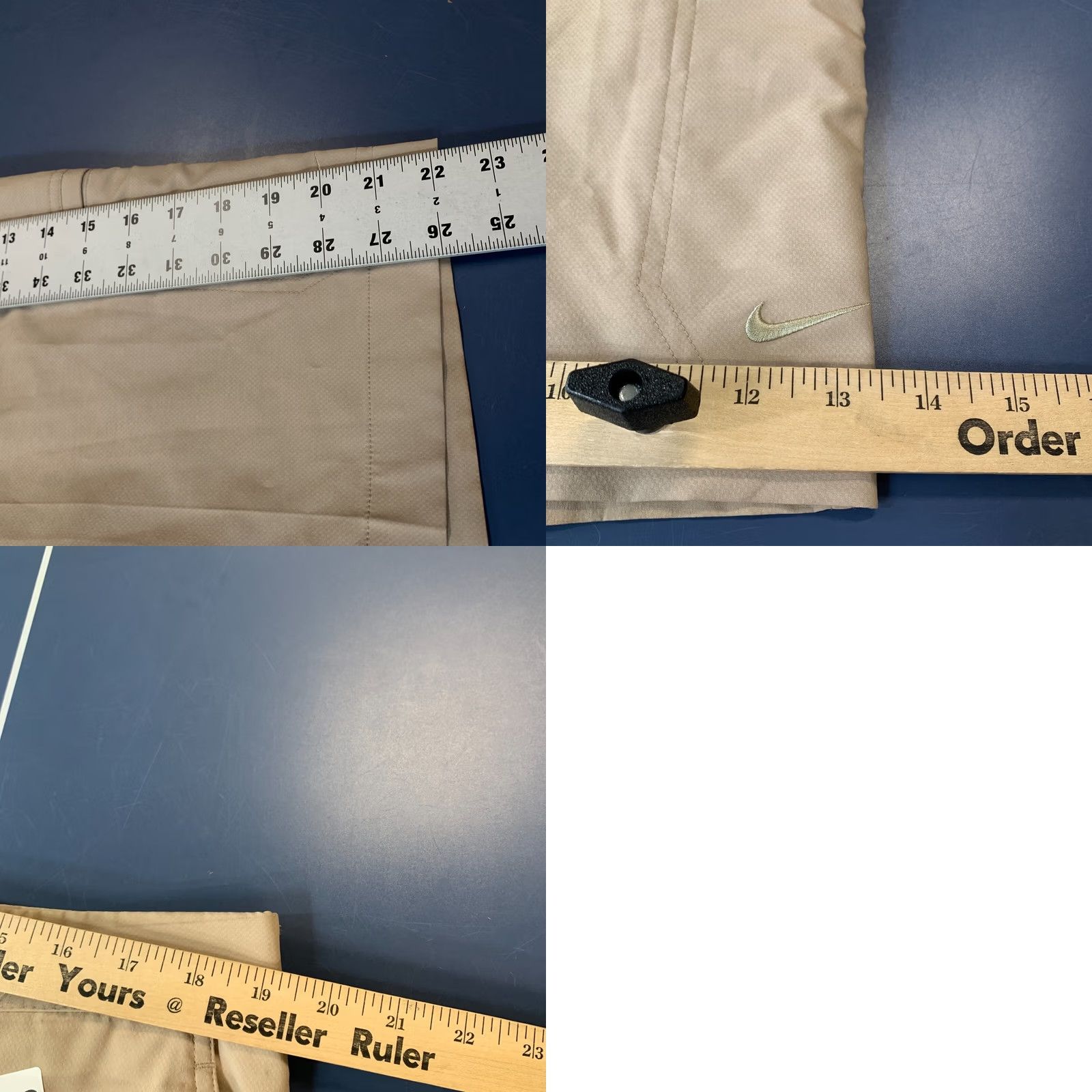 Nike Nike Shorts Mens 36x10 Brown Beige Khaki Casual FITS 36X10 Front Flat Front Chino Nike Mens Shorts Size US 36 / EU 52 - 10 Thumbnail