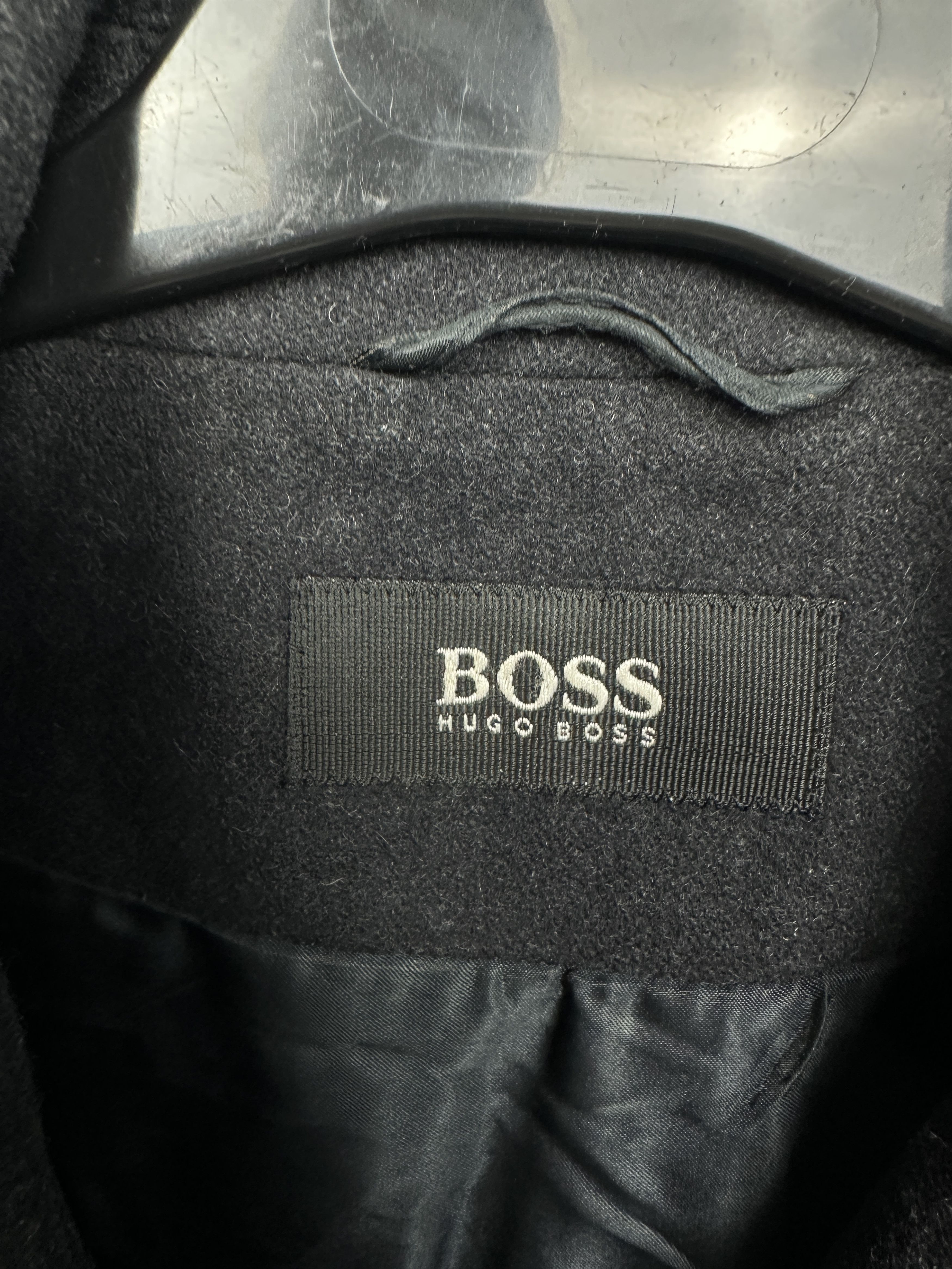 Hugo Boss Hugo Boss 90s Vintage Mens Wool Coat Jacket Size US L / EU 52-54 / 3 - 3 Thumbnail