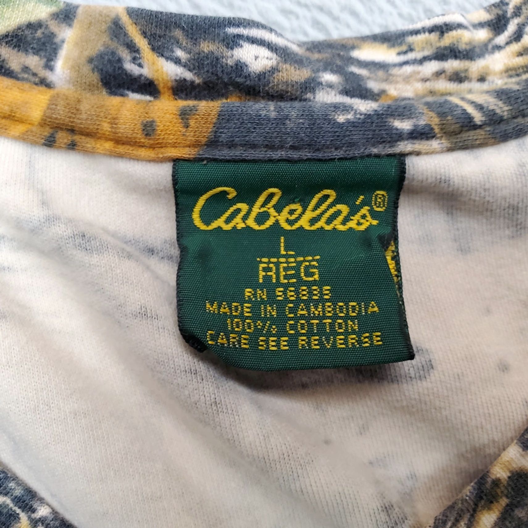 Vintage Vintgage Cabelas Shirt Women L Brown Green Camo Long Sleeve Tee Seclusion 3D Tee Size L / US 10 / IT 46 - 4 Thumbnail
