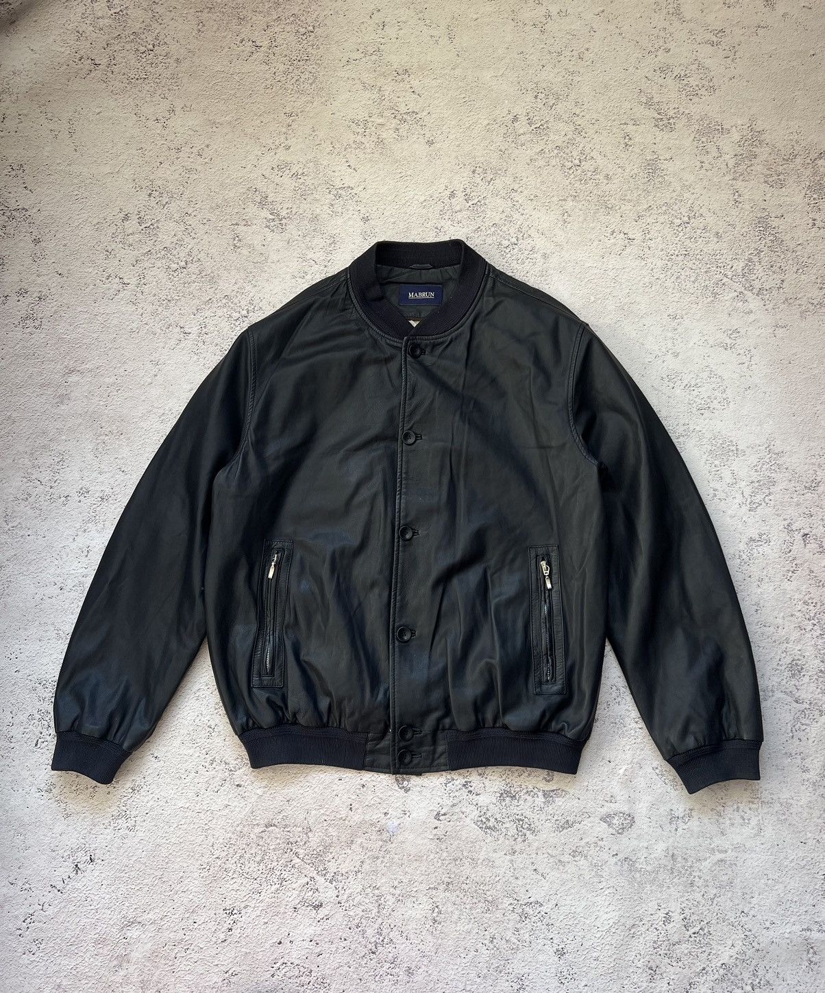 Other MABRUN Luxury Leather Bomber Jacket (MA-1 style) Size US L / EU 52-54 / 3 - 1 Thumbnail