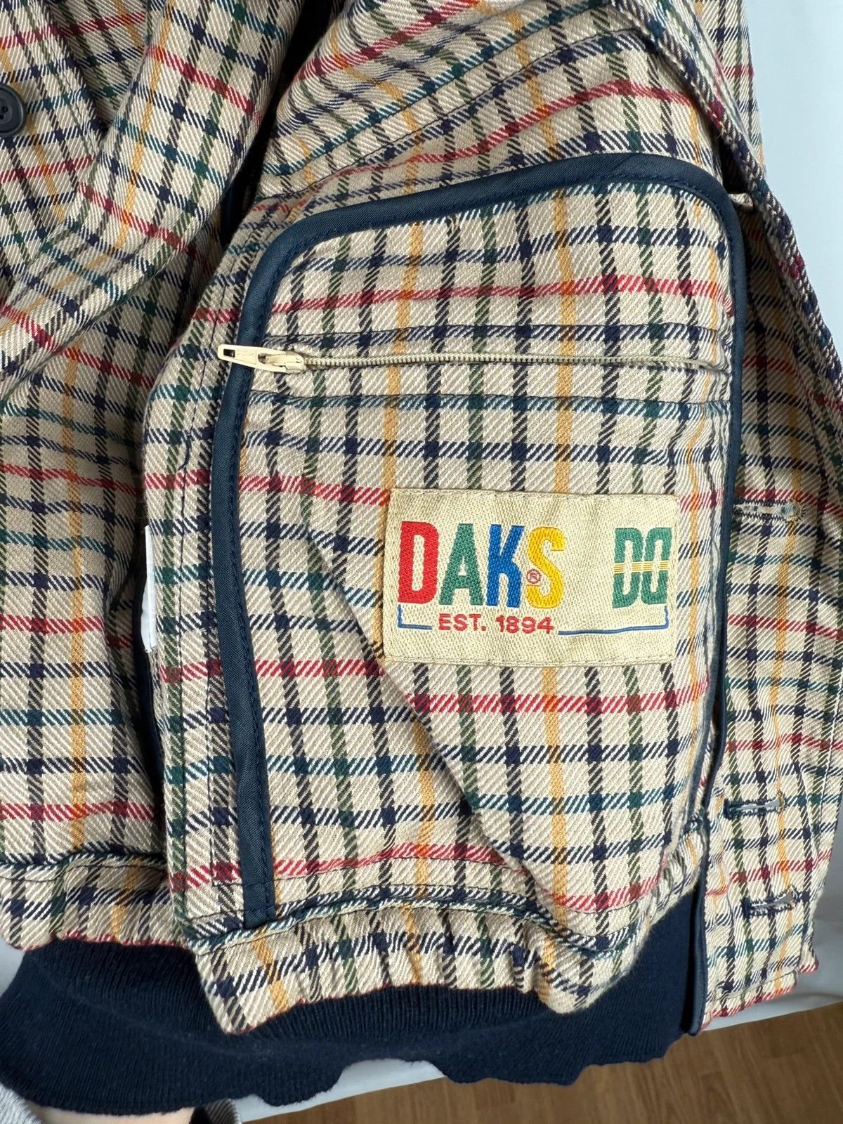 DAKS Daks London Vintage 80s Bomber Twill Cotton Men size L Size US L / EU 52-54 / 3 - 10 Thumbnail