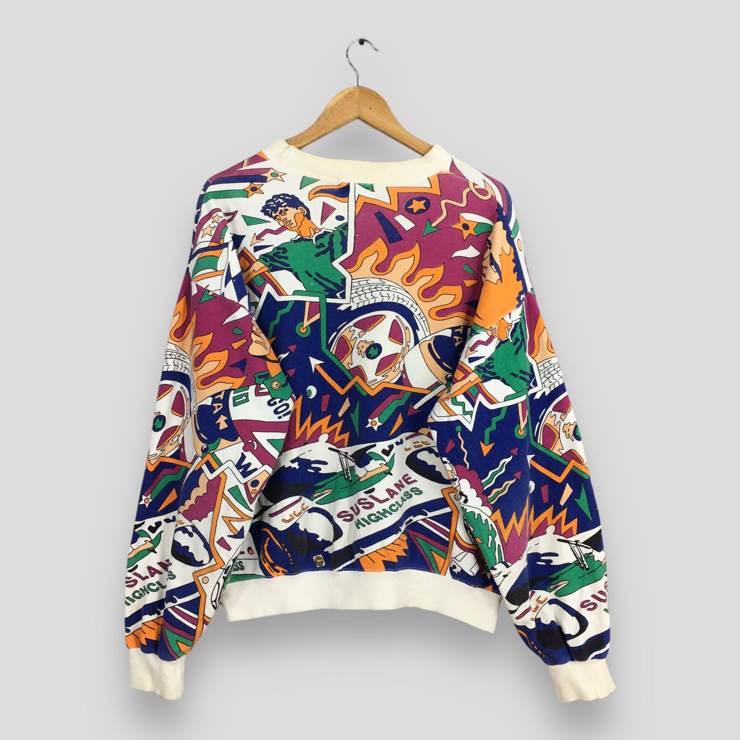 TALKING ABOUT THE ABSTRACTION Suslane Highclass Racing Abstract Multicolor Sweatshirt M Size US M / EU 48-50 / 2 - 6 Thumbnail