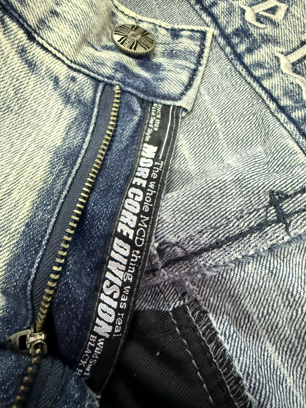 Japanese Brand × PHENOMENON MCD Japan Acid Wash Deconstructed Distressed Jeans Size US 30 / EU 46 - 23 Thumbnail