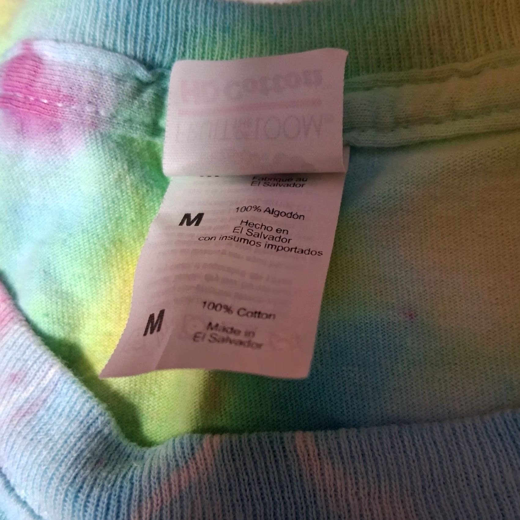 Fruit Of The Loom David Bowie Tie Dye Shirt Music Ziggy Stardust Graphic Pink Blue Yellow Medium Mens Size US M / EU 48-50 / 2 - 5 Thumbnail