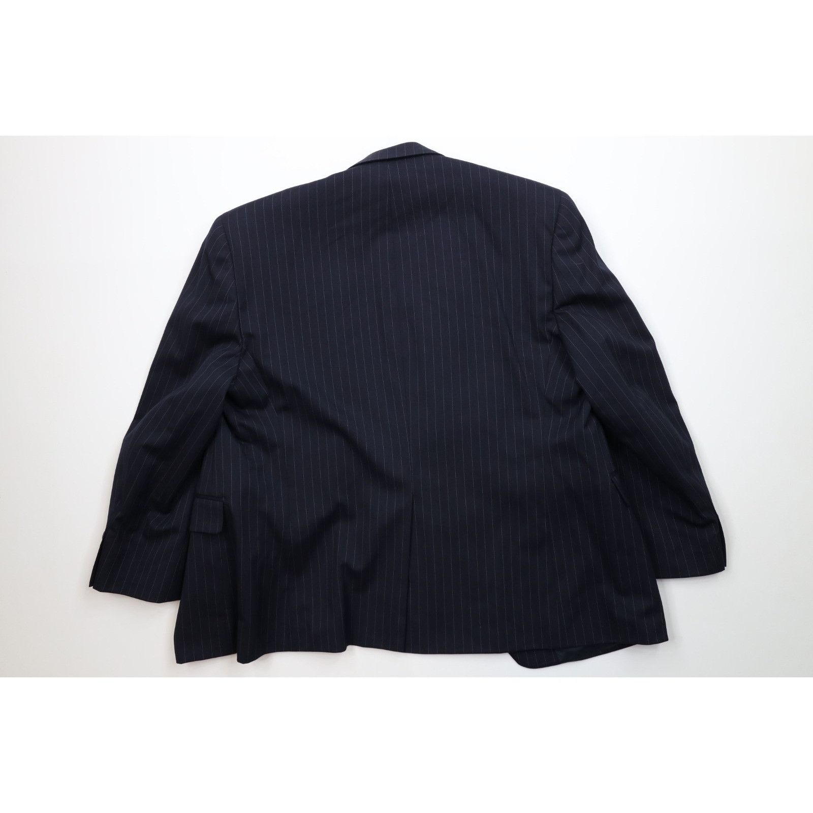 Chaps Vintage Chaps 2 Piece Wool Pinstriped Suit Wedding Size 44S - 7 Thumbnail