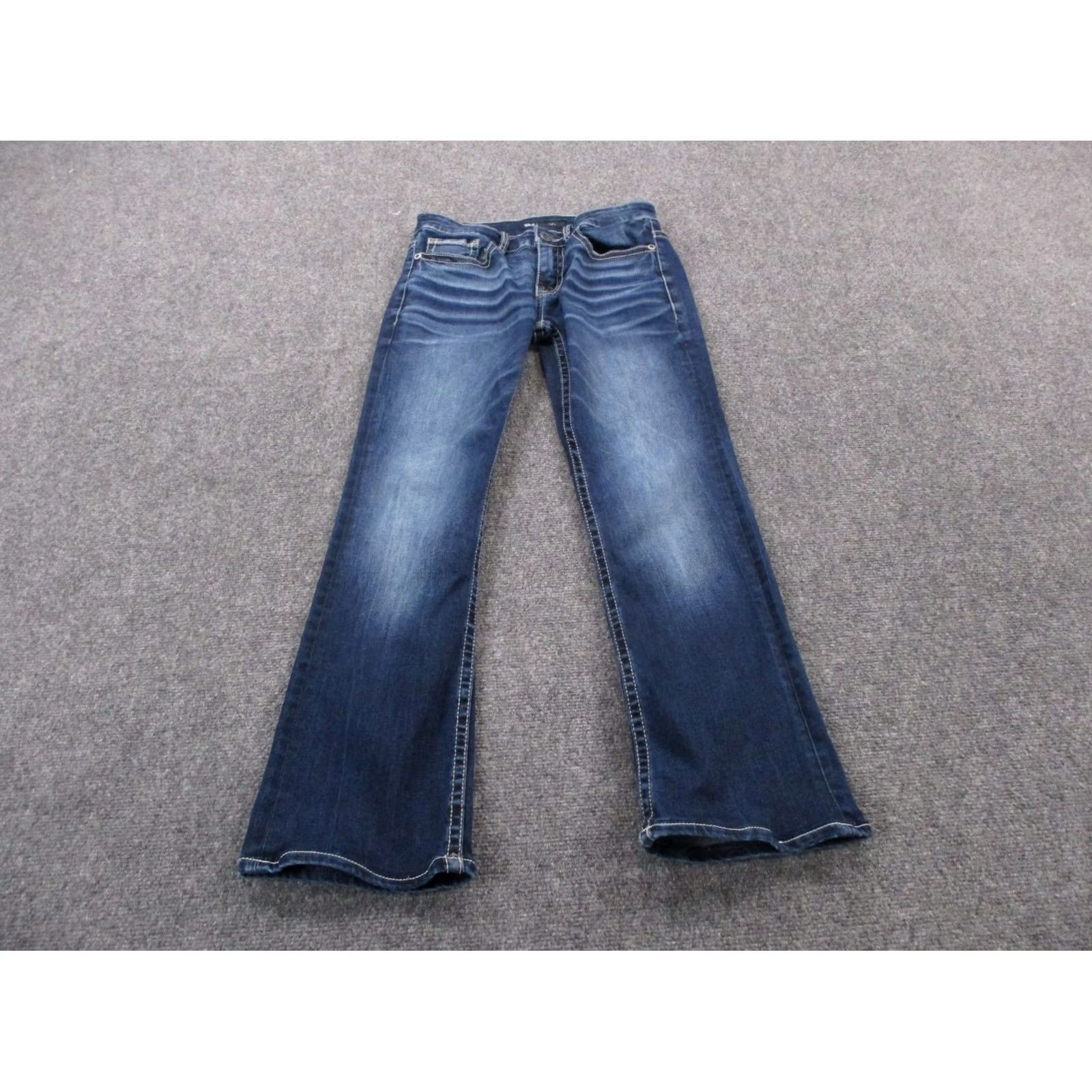 Vintage BKE Buckle Jeans Mens 29 X 30 Blue Denim Aiden Boot Cut Jeans Regular 5-Pocket Mens Blue 90s Style Boots Cut Buckle Brand: Buckle Jeans" Size US 29 - 2 Thumbnail