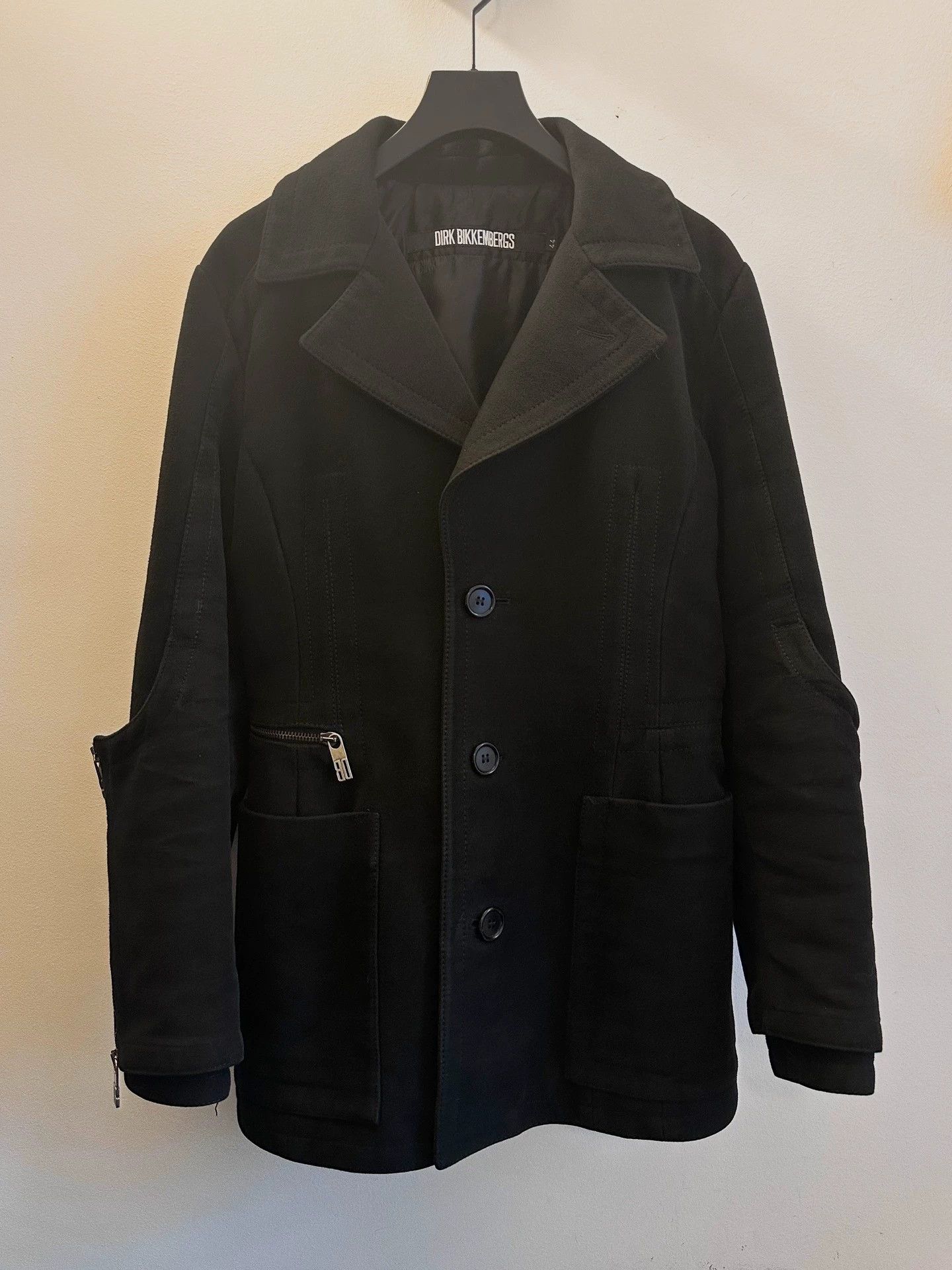 Dirk Bikkembergs Dirk Bikkembergs Wool Armor Sleeve Tailored Waist Jacket Size M / US 6-8 / IT 42-44 - 9 Thumbnail