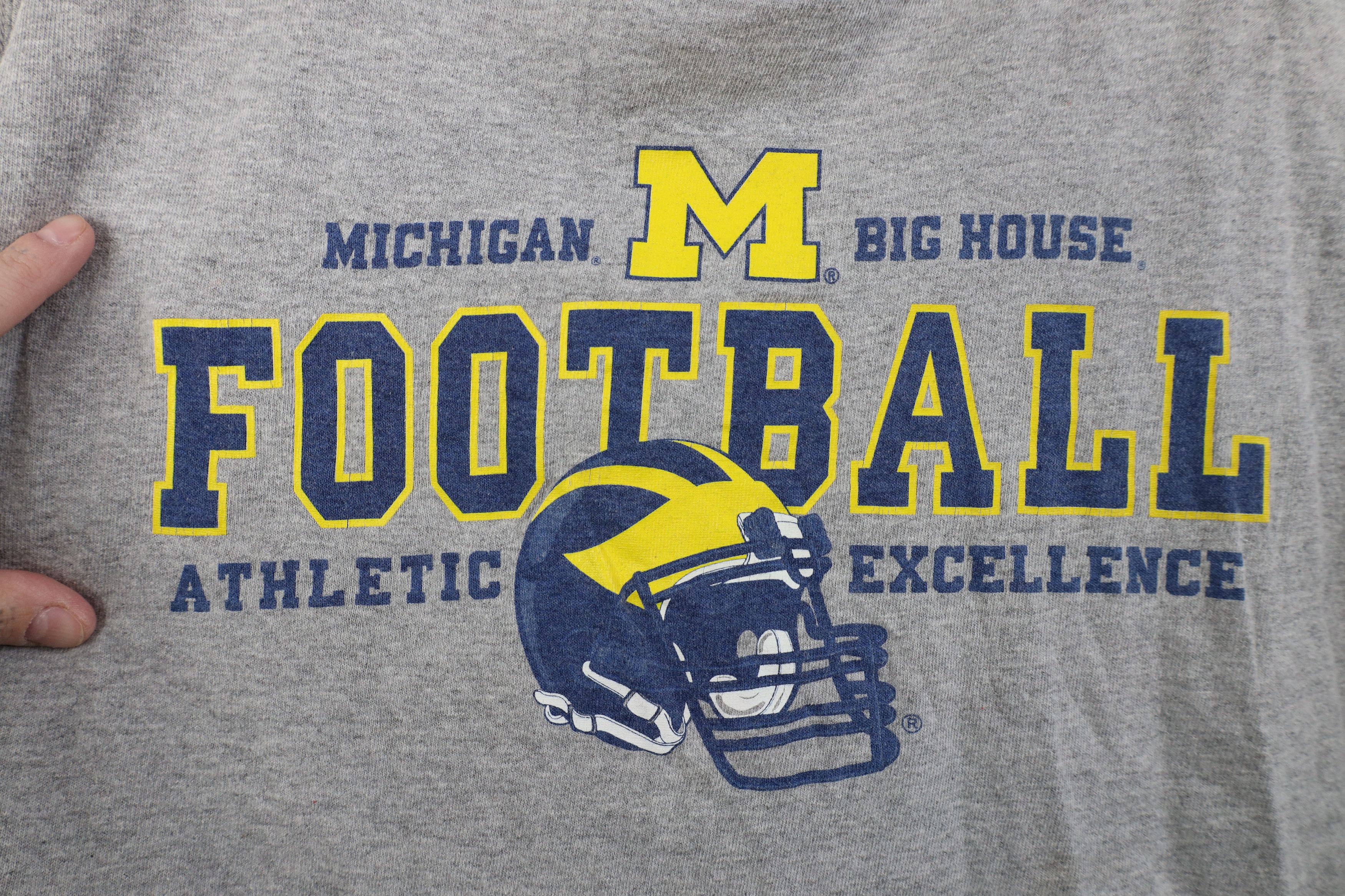 Vintage Vintage University of Michigan Football Long Sleeve T-Shirt Size US XL / EU 56 / 4 - 4 Thumbnail