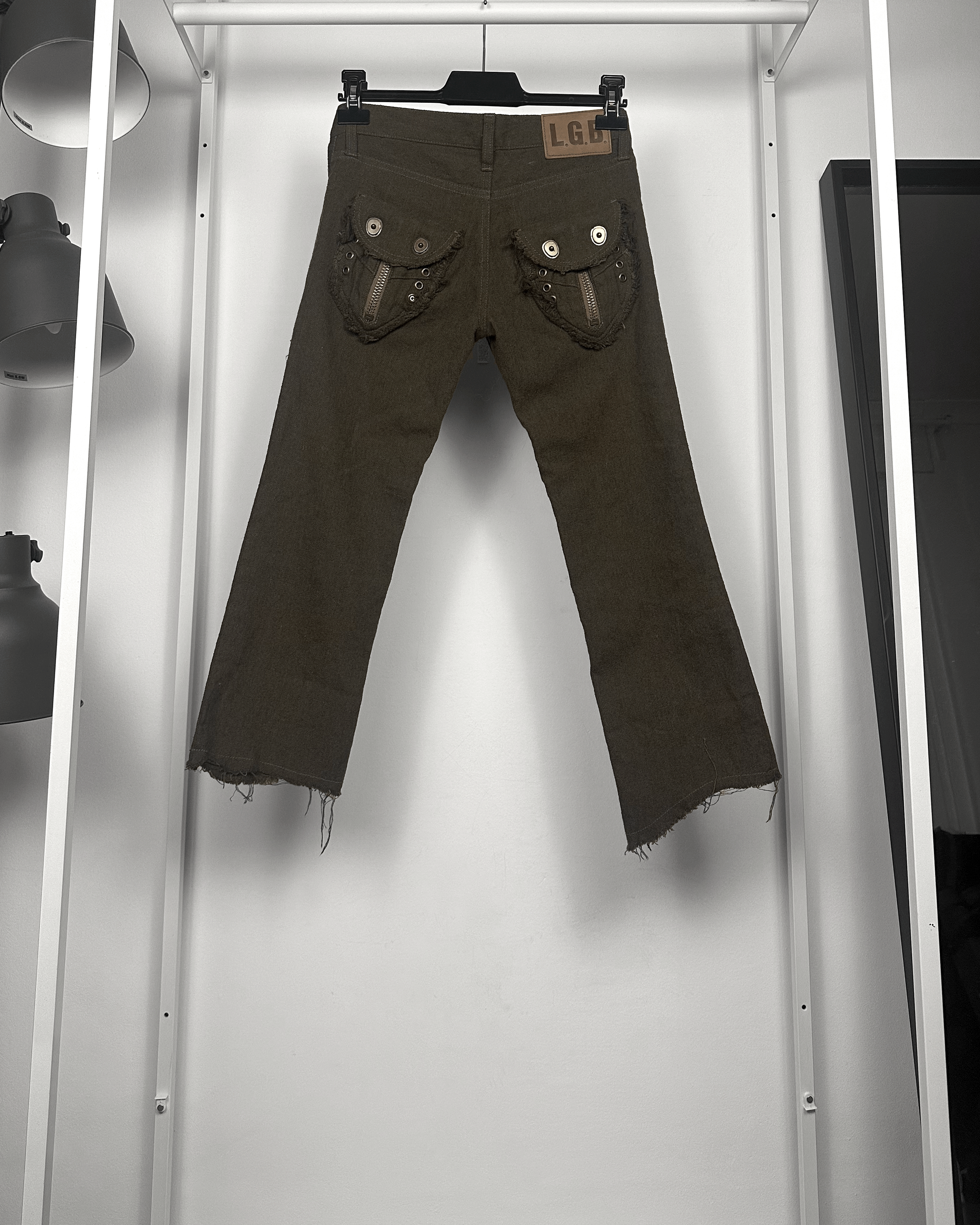 Le Grande Bleu (L.G.B.) L.G.B Le Grand Bleu Wool Gas Mask Pocket Capri Pants Size US 28 / EU 44 - 2 Thumbnail