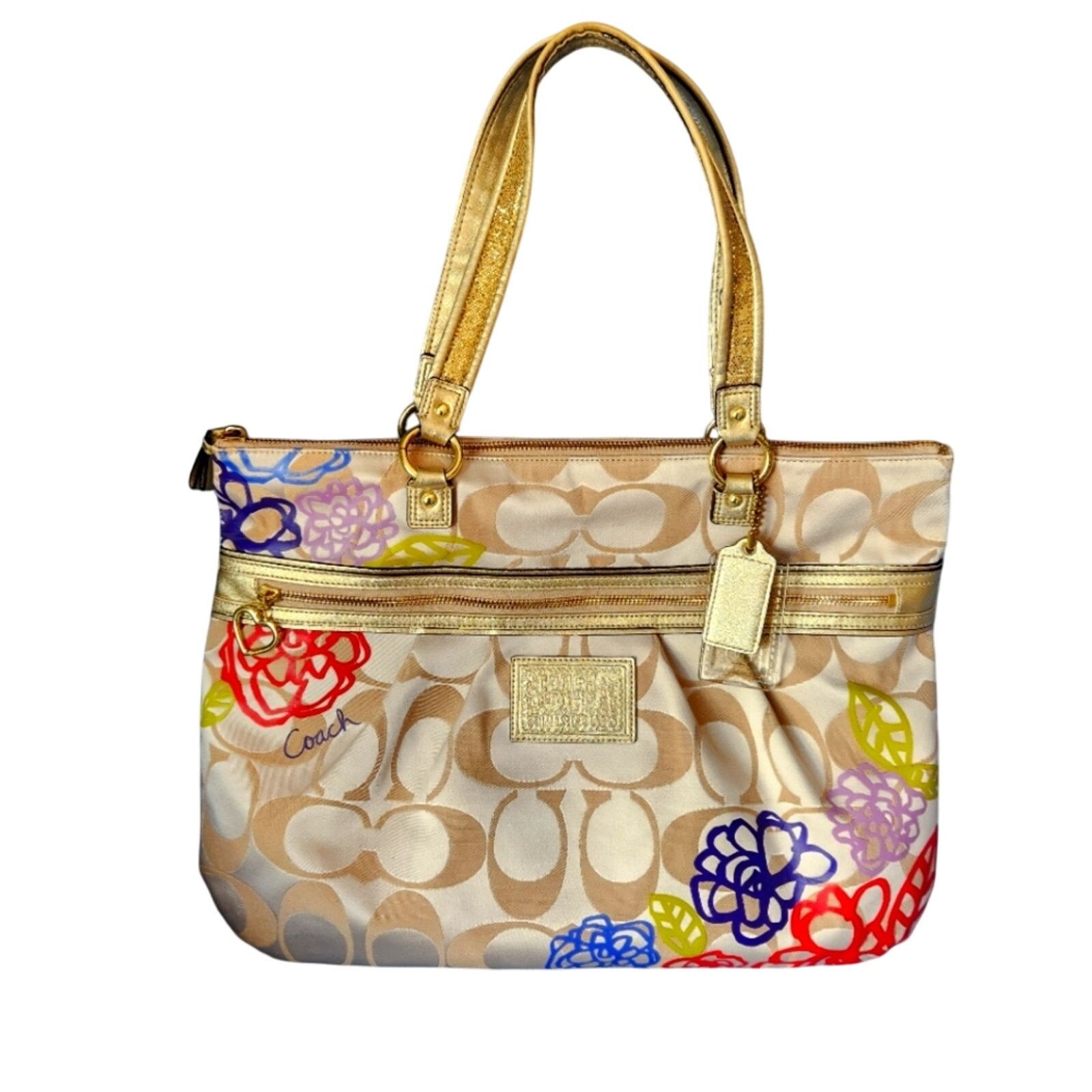Coach Coach Y2K Gold Floral Tot Size ONE SIZE - 1 Thumbnail