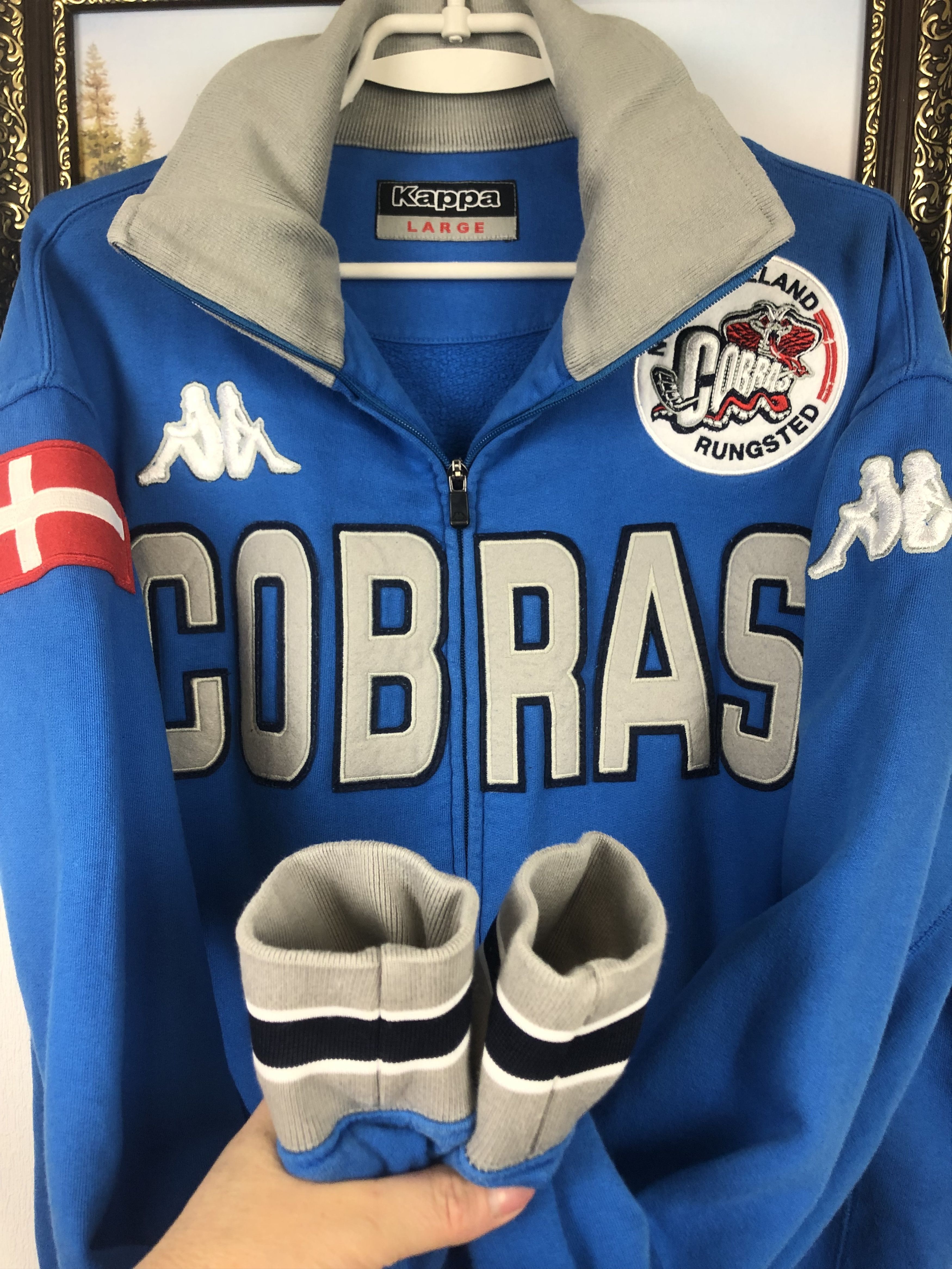 Kappa Vintage Kappa Hockey Rungster Cobras Jacket Zip Size US L / EU 52-54 / 3 - 7 Thumbnail