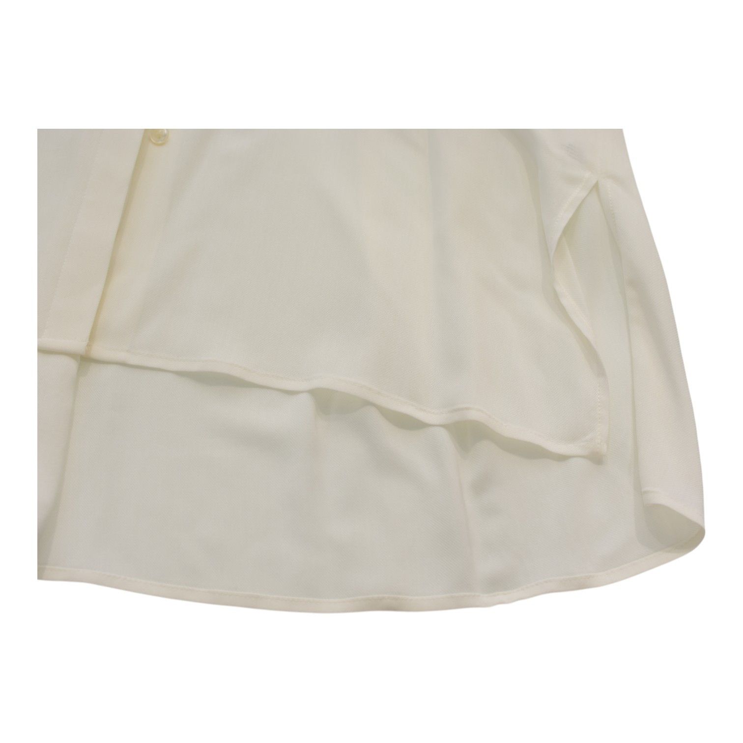 The Row The Row CARLTON White Sheer Viscose Oversized Blouse Size L / US 10 / IT 46 - 6 Thumbnail