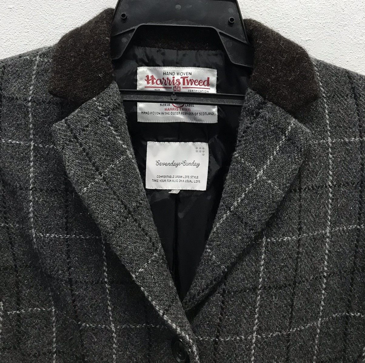 Harris Tweed Vintage Hand Woven Harris Tweed Wool Jacket Size US L / EU 52-54 / 3 - 3 Thumbnail