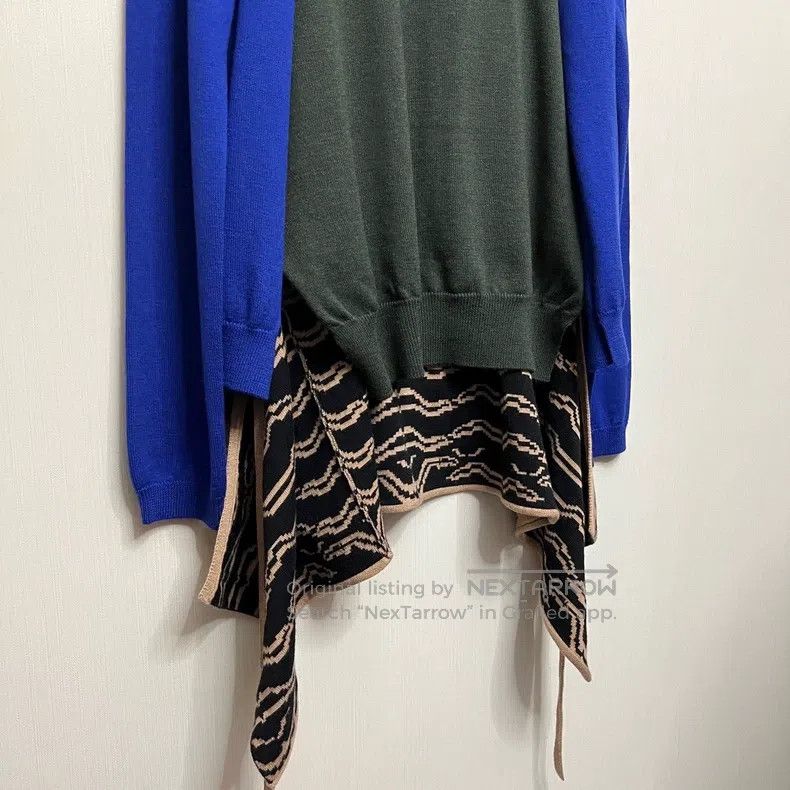 Loewe Loewe Irregular Fake Two-Piece Wool Sweater Size M Size US M / EU 48-50 / 2 - 3 Thumbnail