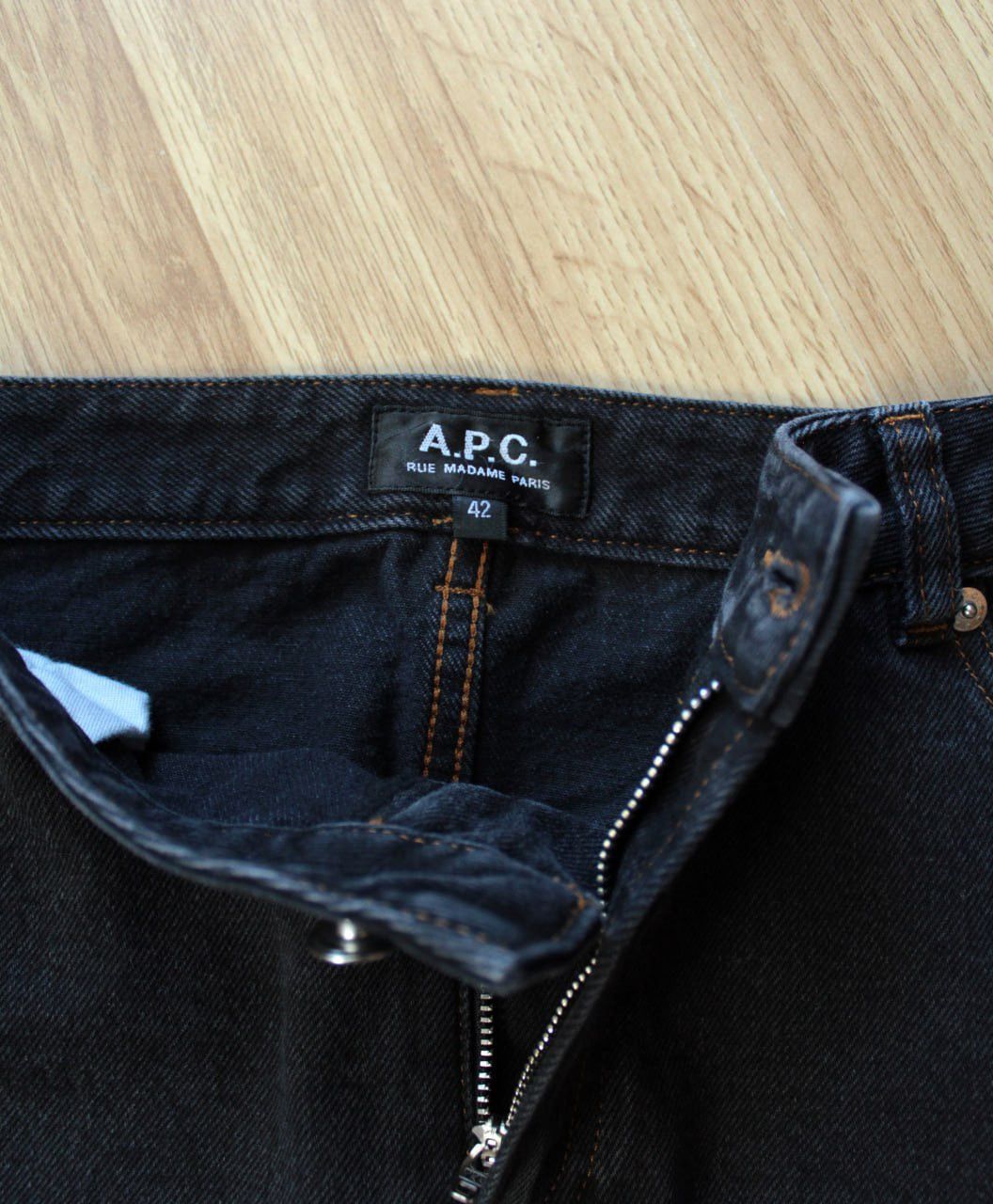 If Six Was Nine 🔥 A.P.C. Denim Raw Indigo Mini Skirt Japanese Denim Y2K Blck Size 30" / US 8 / IT 44 - 6 Thumbnail