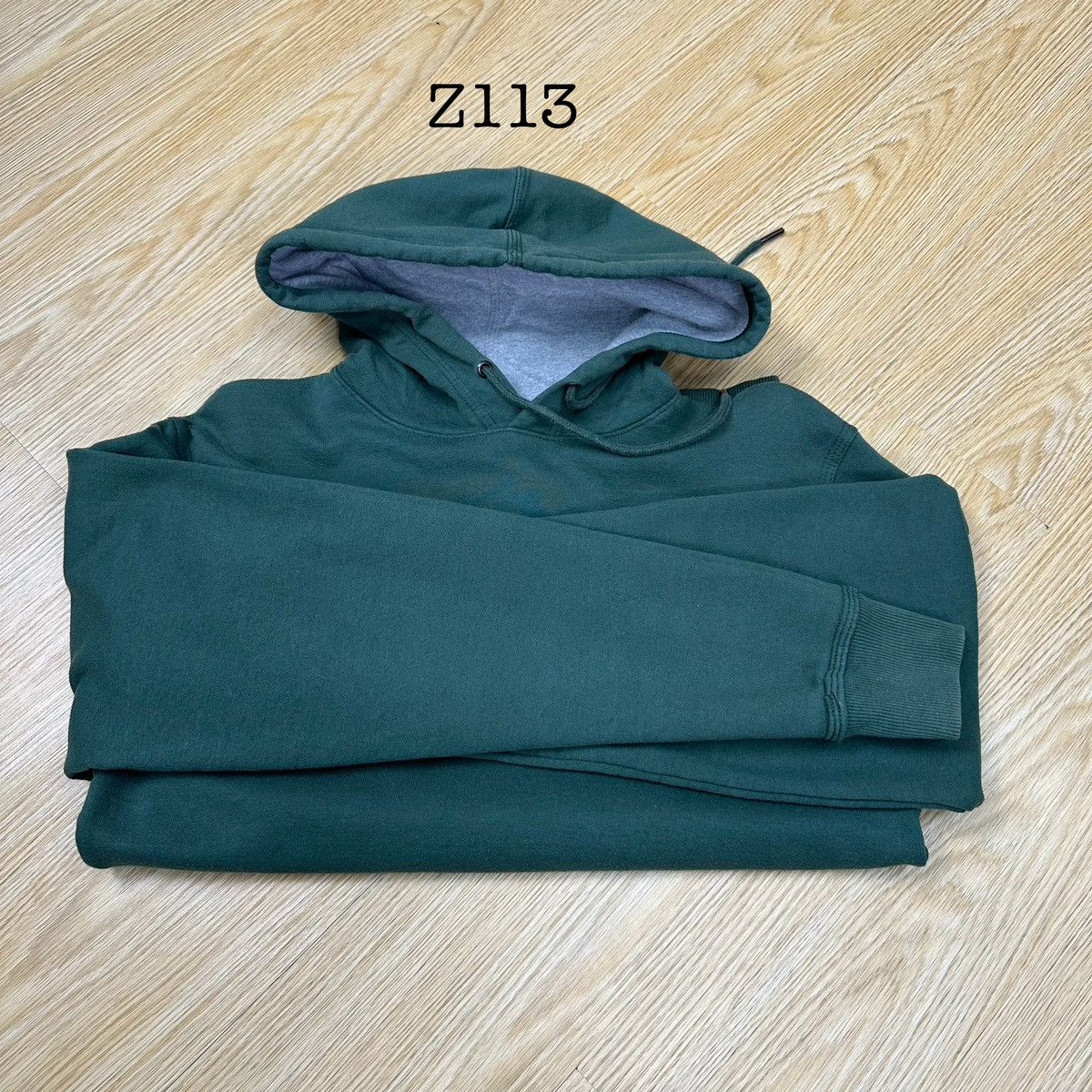Champion × Vintage Vintage Champion Faded Green Hoodie Z113 Size US S / EU 44-46 / 1 - 11 Thumbnail
