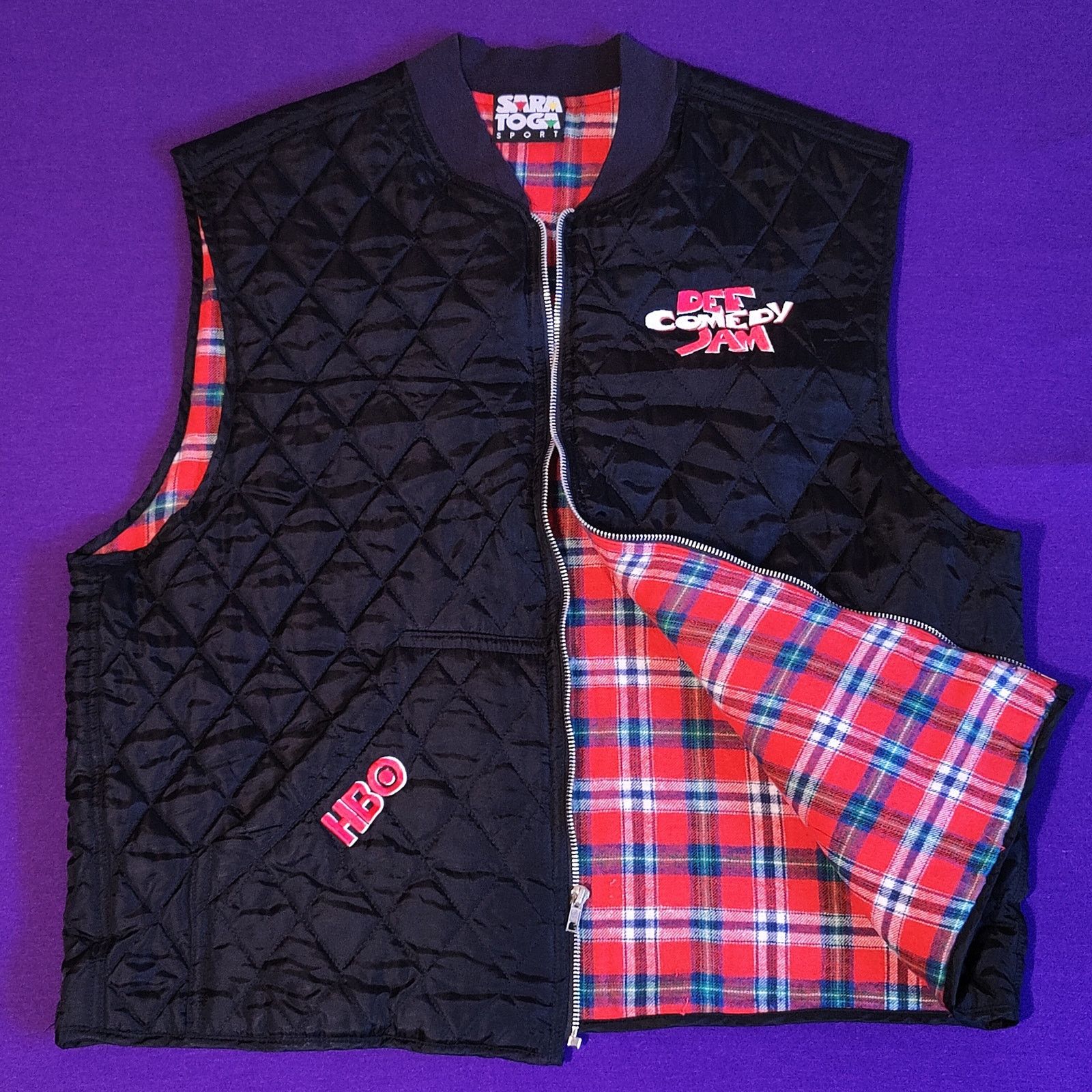 Vintage Vintage 90s DEF COMEDY JAM HBO TV Promo Quilted Lined L Vest Size US L / EU 52-54 / 3 - 1 Thumbnail
