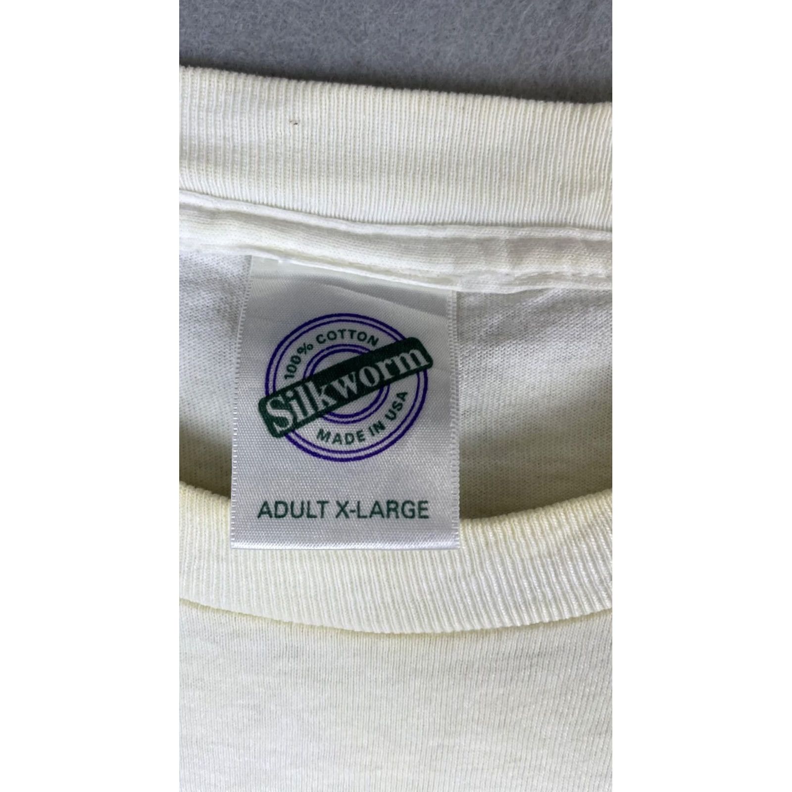 Vintage VINTAGE Silkworm Shirt Mens XL White Custom Built Car Graphic Tee T-Shirt Racing Top Size US XL / EU 56 / 4 - 3 Thumbnail