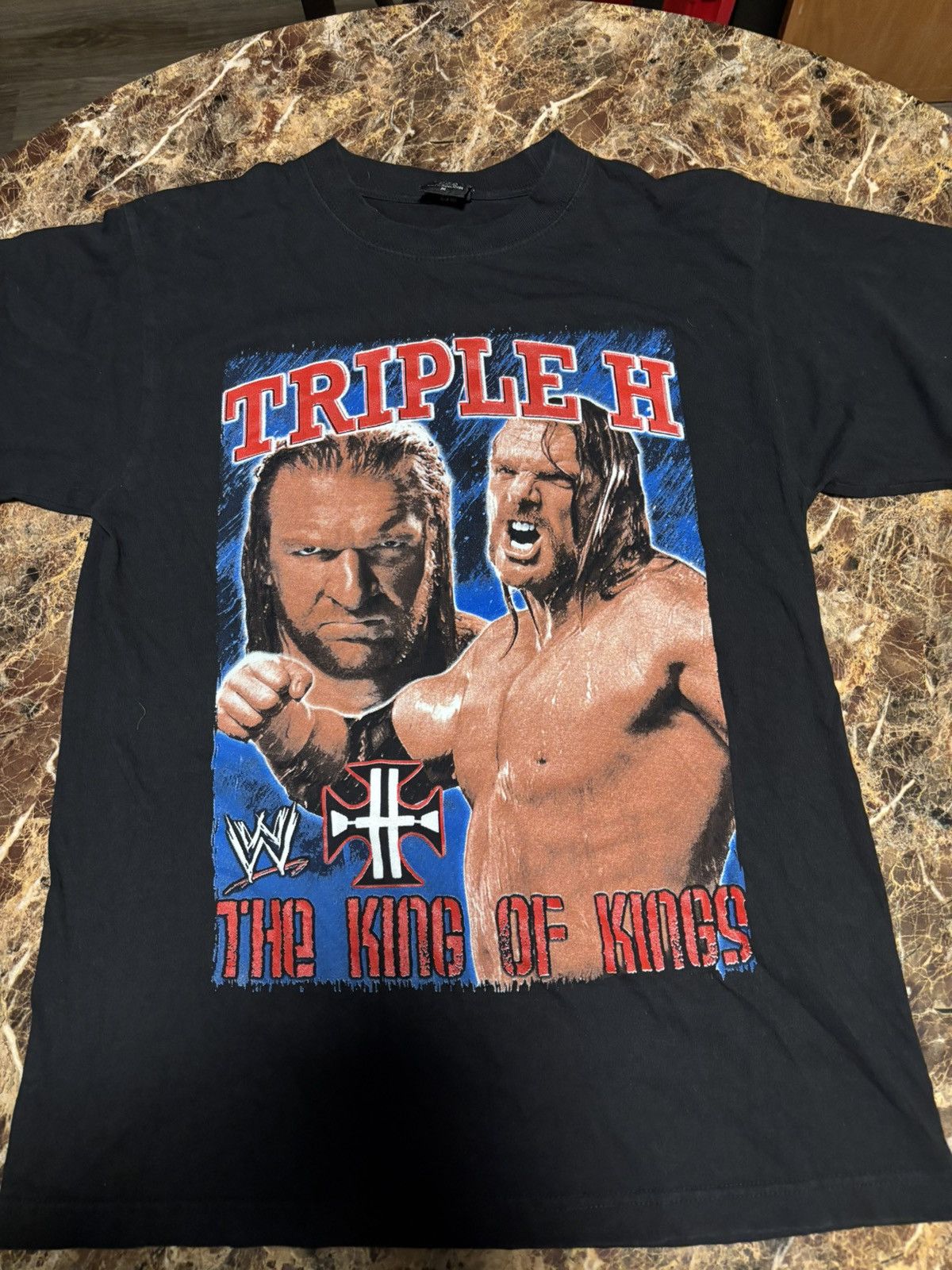 Vintage Vintage Triple H Wrestling T-Shirt Mens Size Medium WWF Wwe Size US M / EU 48-50 / 2 - 1 Thumbnail
