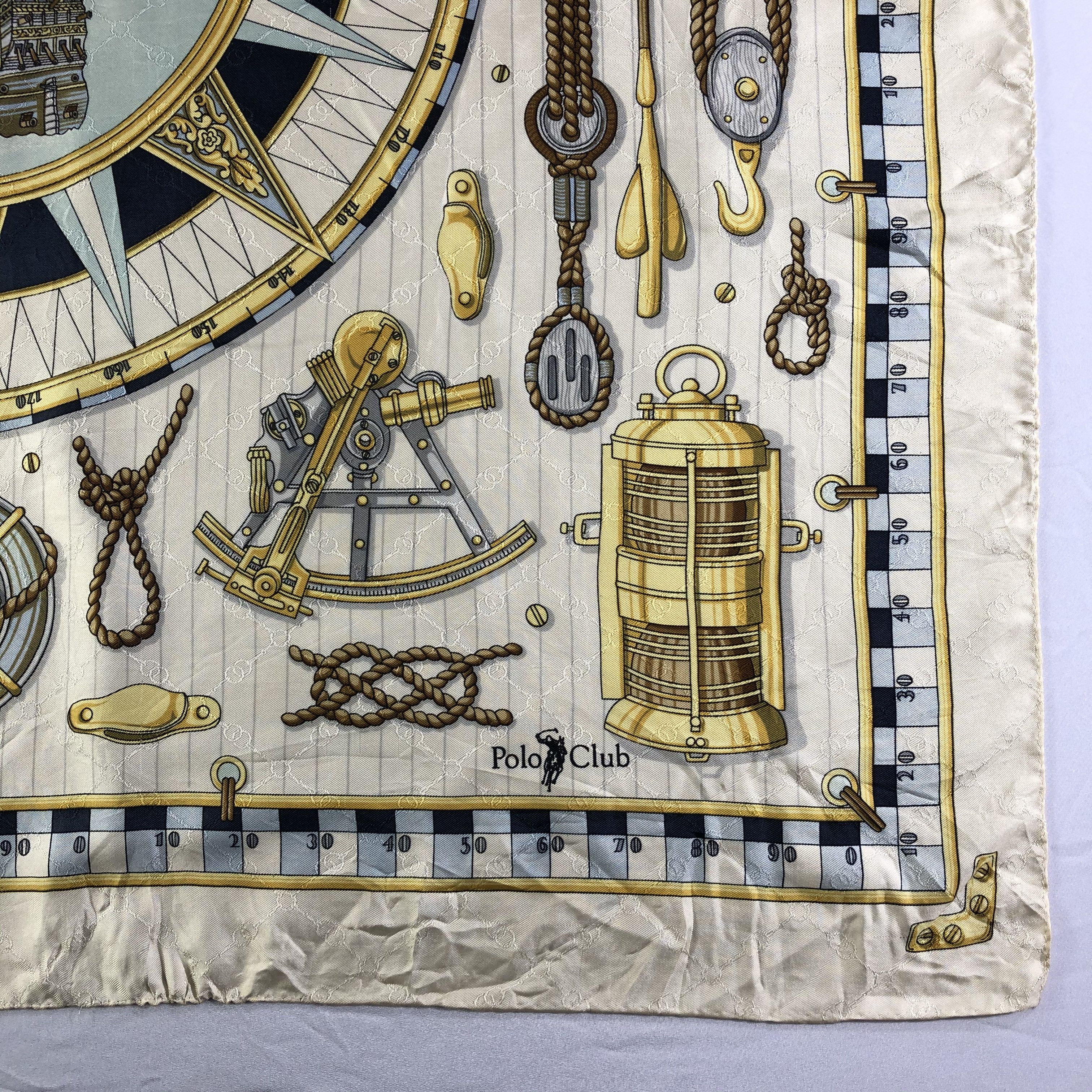 Vintage Vintage Polo Club Silk Scarf Size ONE SIZE - 3 Thumbnail