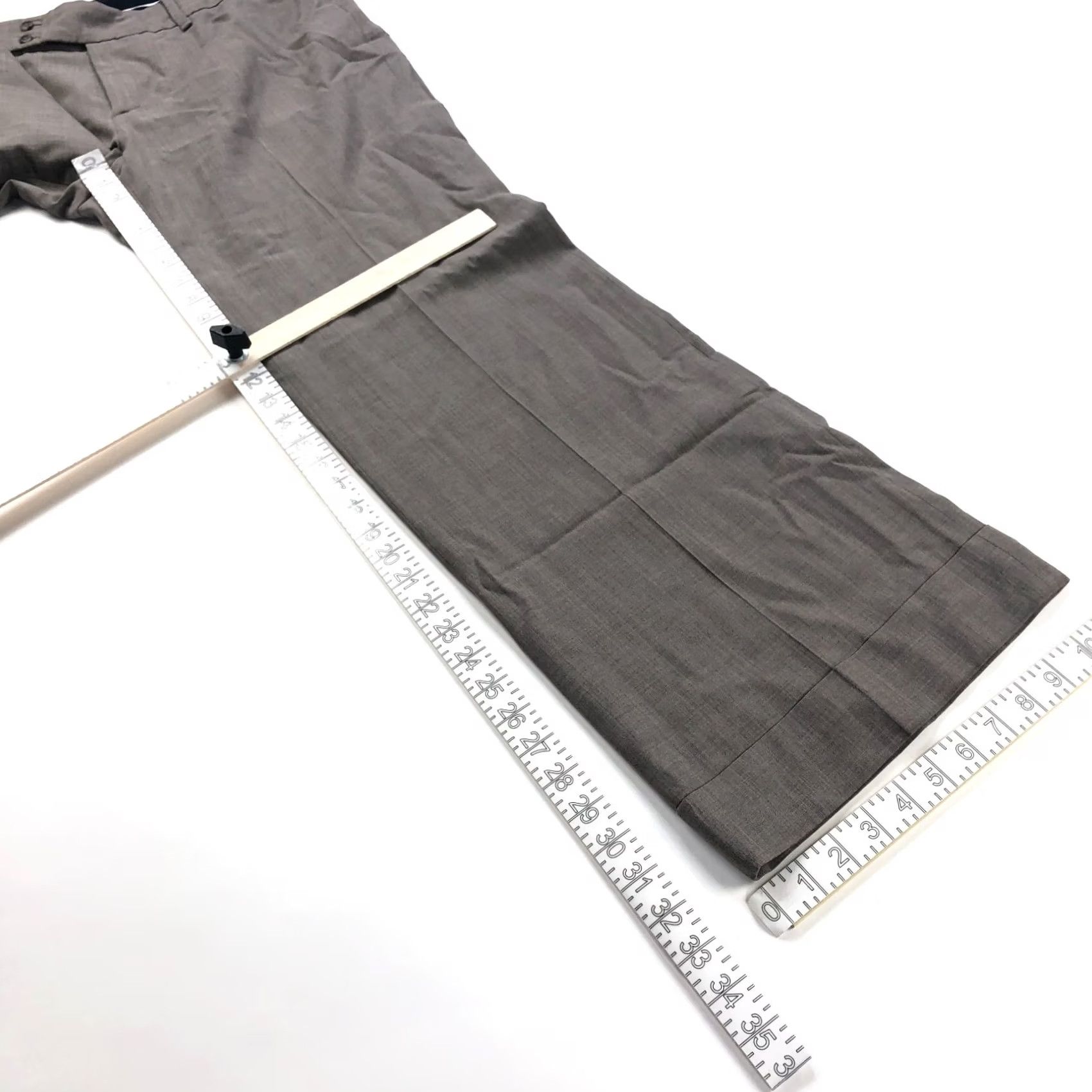 Banana Republic Banana Republic Jackson Fit 12 Mid Rise Wool Dress Pants Gray Dress Pants Womens Size 34" / US 12 / IT 48 - 3 Thumbnail