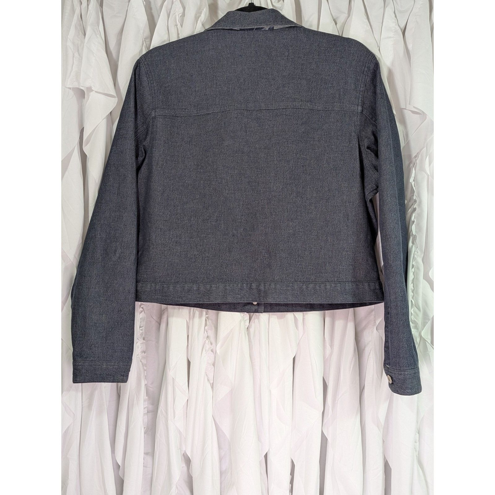 Other David Brooks Floral Lined Denim Jacket Petite L Size L / US 10 / IT 46 - 9 Thumbnail