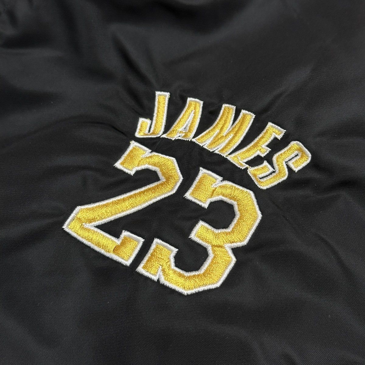 NBA 🔥LEBRON JAMES LAKERS 23🔥 BIG LOGO VARSITY BOMBER JACKET Size US XL / EU 56 / 4 - 5 Thumbnail