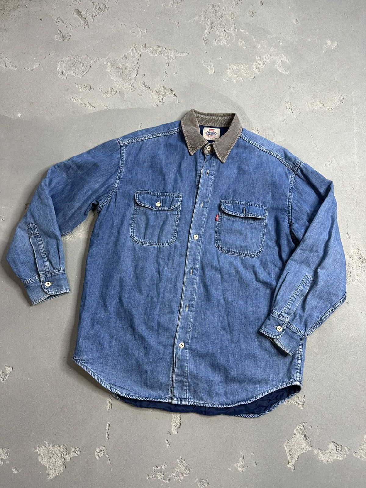 Mens Vintage Levis Shirts button up rare denim jacket y2k