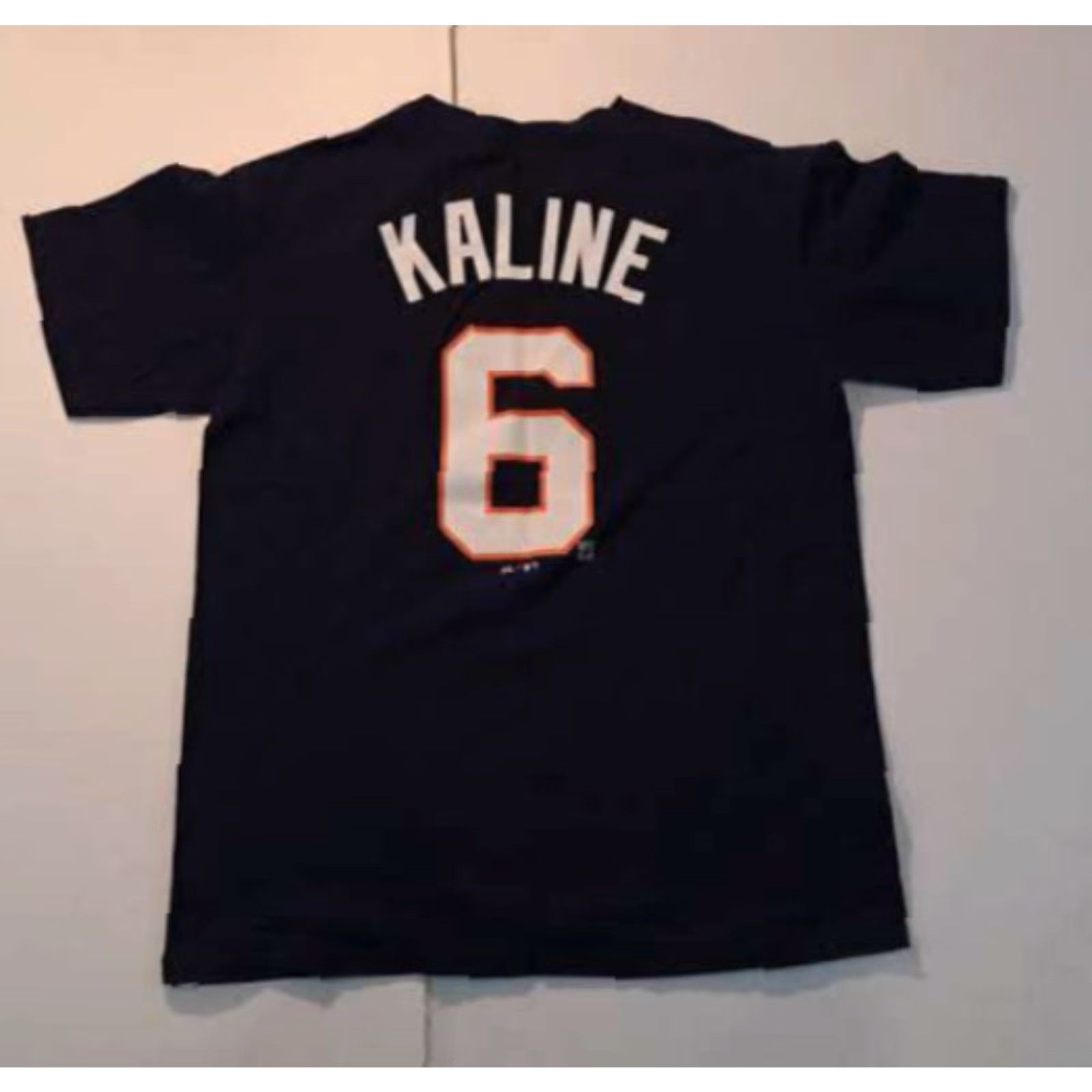 Vintage Majestic T-Shirt Detroit Tigers Al Kaline Printed Crew Neck Blue Cotton Jersey Men's M EUC Size US M / EU 48-50 / 2 - 4 Thumbnail