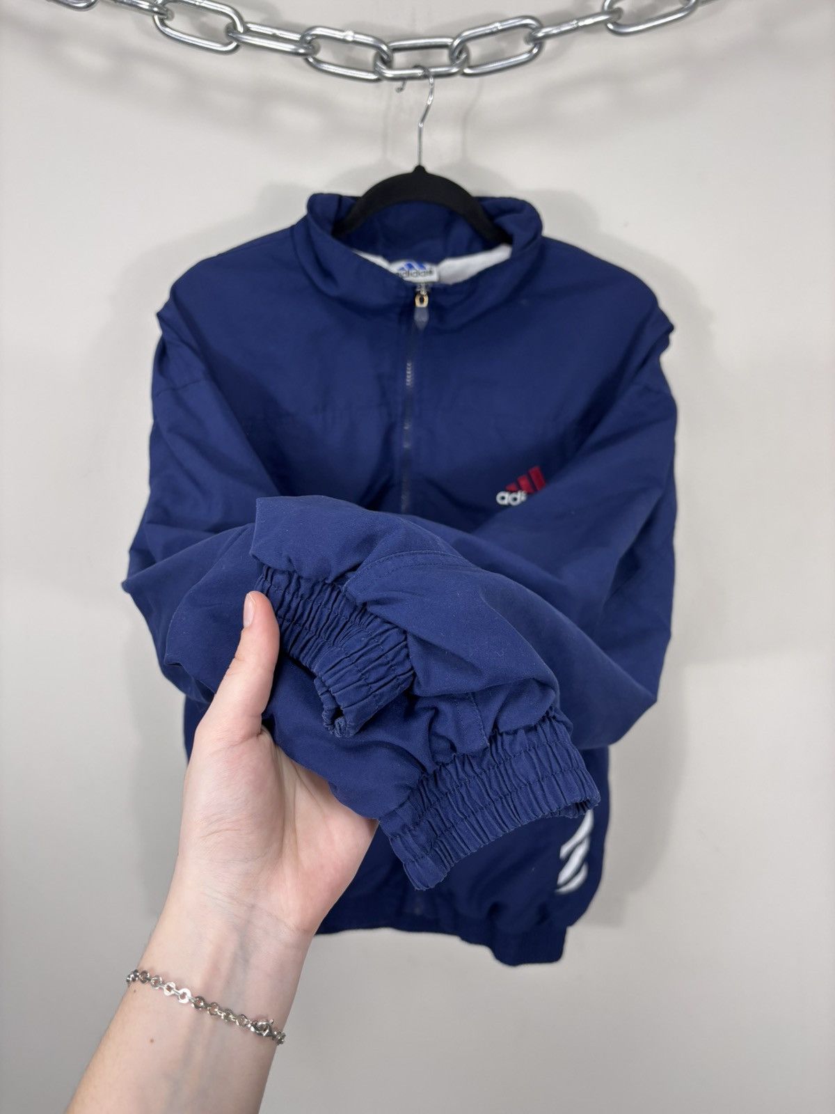 Adidas Vintage 1990s Adidas Y2K Tracksuit Blue Baggy Retro Hype Size US XL / EU 56 / 4 - 23 Thumbnail