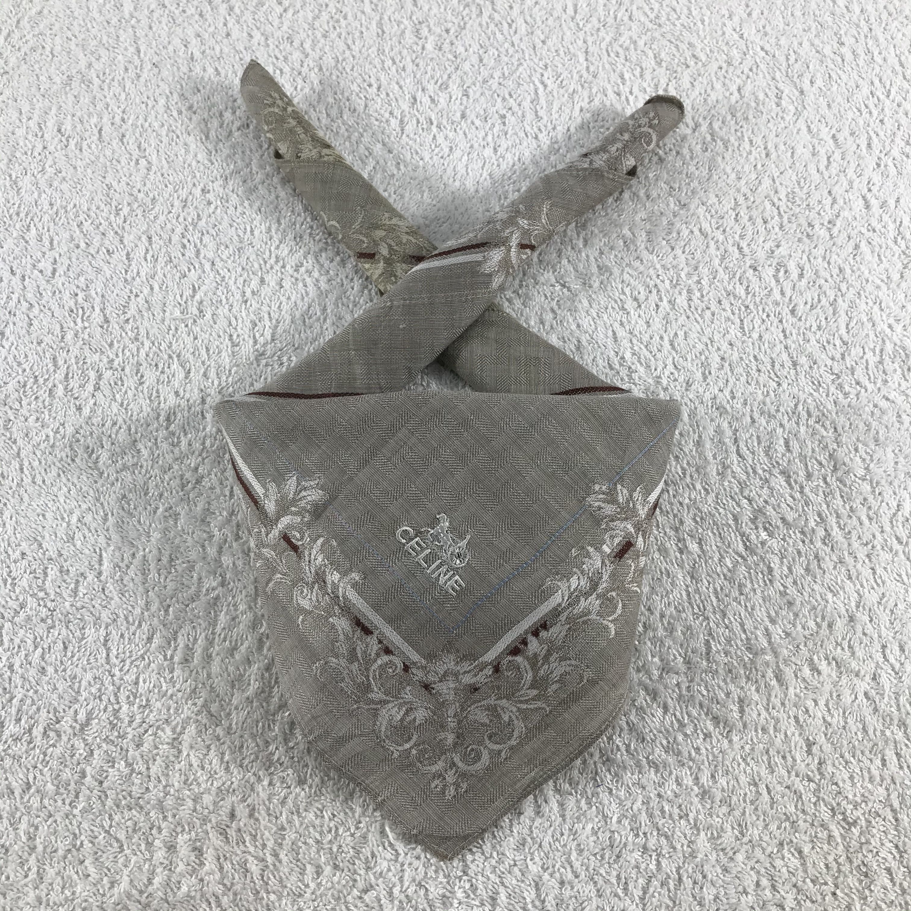 Celine × Vintage Celine Bandana / Handkerchief / Neckerchief - S121 Size ONE SIZE - 3 Thumbnail