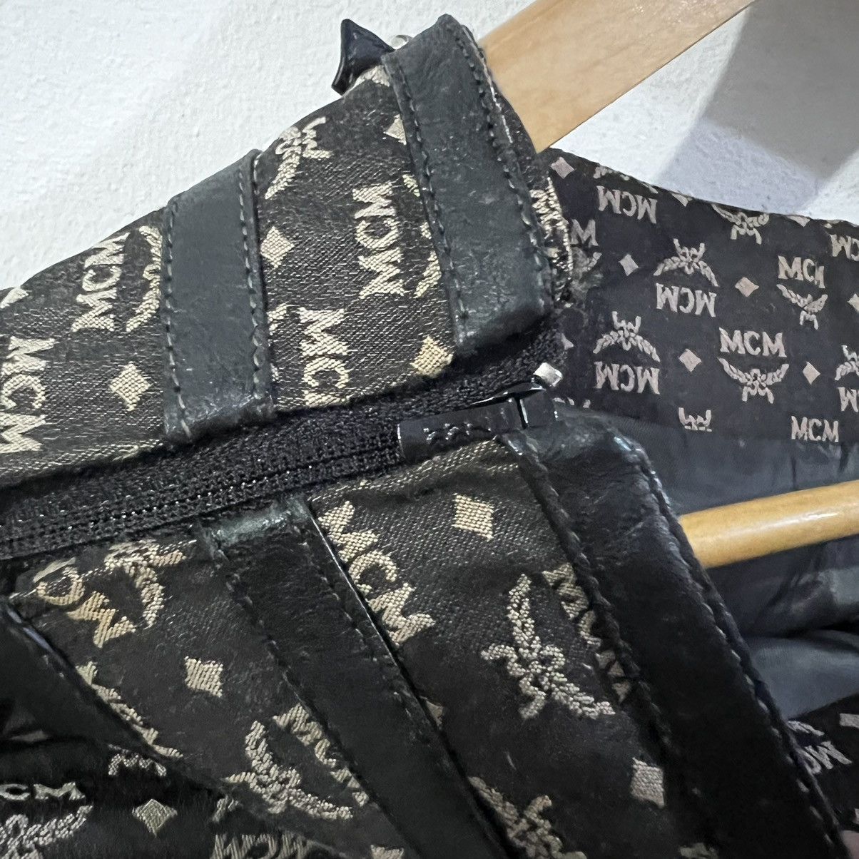 MCM × Vintage MCM Visetos Monogram Skirt Size 29" - 5 Thumbnail