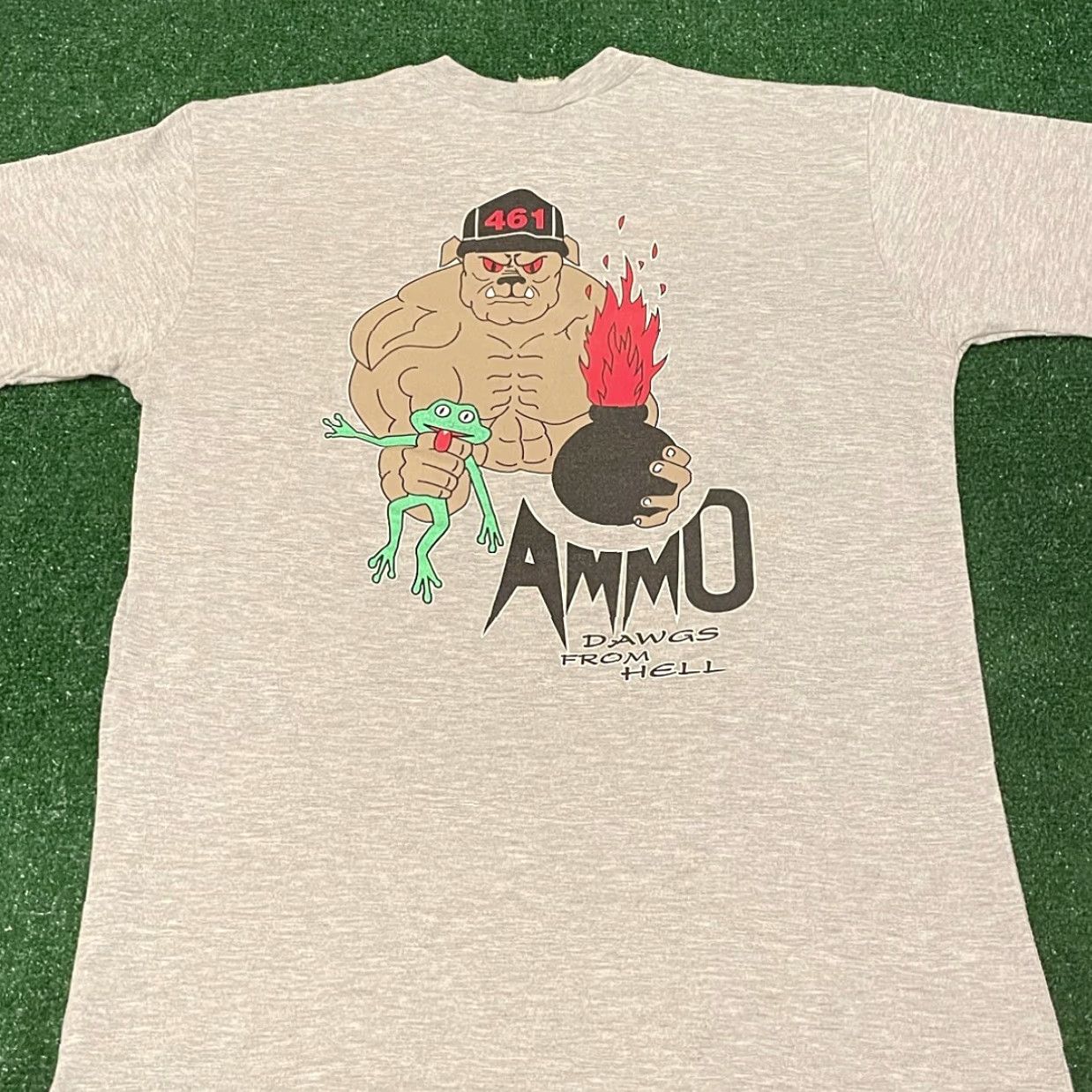 Vintage VINTAGE 80s U.S. Air Force Howard AFB Panama AMMO Dawgs From Hell Shirt Mens L Black Army 90s Mens Size US L / EU 52-54 / 3 - 5 Thumbnail