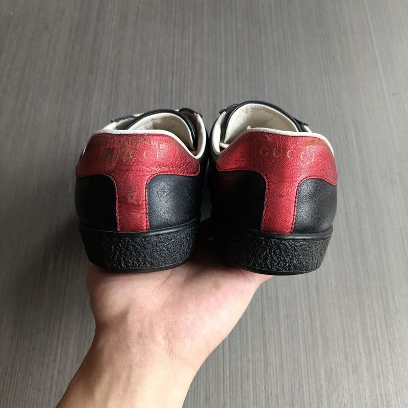Gucci Gucci Ace Leather Stripe Low Sneakers for Men Size US 8.5 / EU 41-42 - 2 Thumbnail