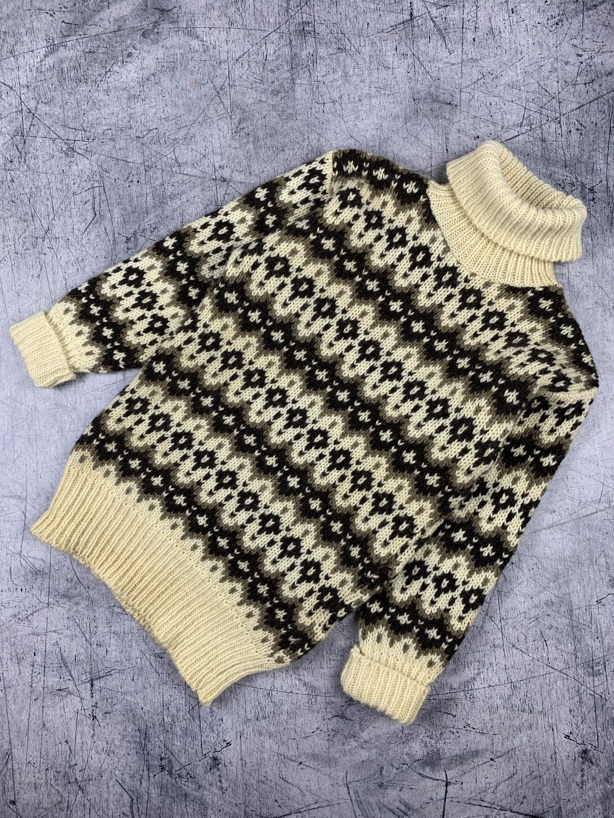 Vintage Vintage Fair Isle Wool Norwegian Sweater High Neck 90’s Size US XS / EU 42 / 0 - 1 Thumbnail