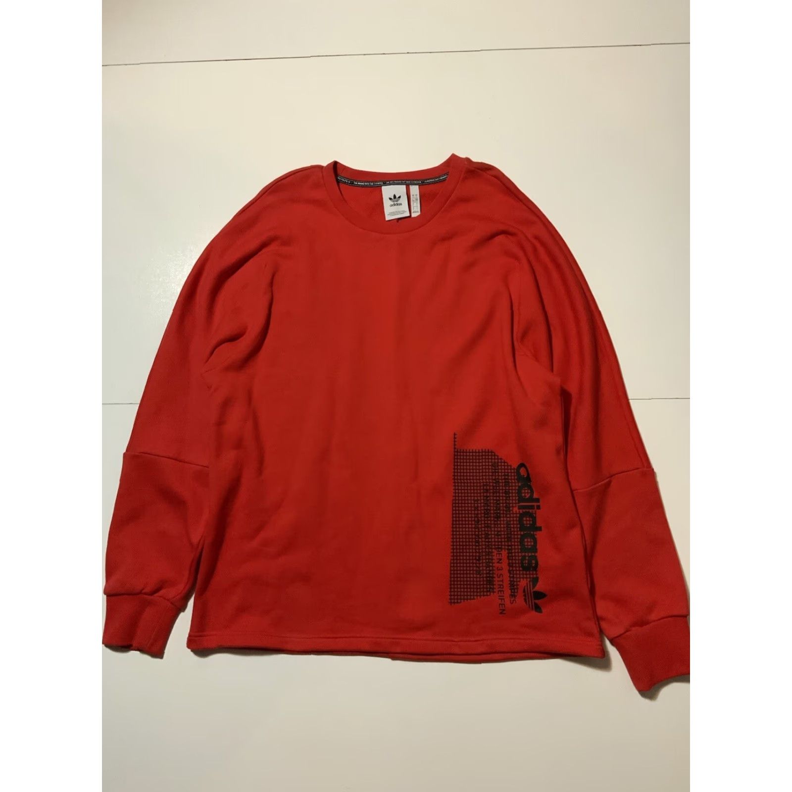 Adidas adidas Originals NMD Trefoil Red 2018 Round Neck Pullover Sweatshirt Sz. L Mens Red 2018 NMD Trefoil Round Neck Pullover Sweatshirt L Mens Size US L / EU 52-54 / 3 - 3 Thumbnail