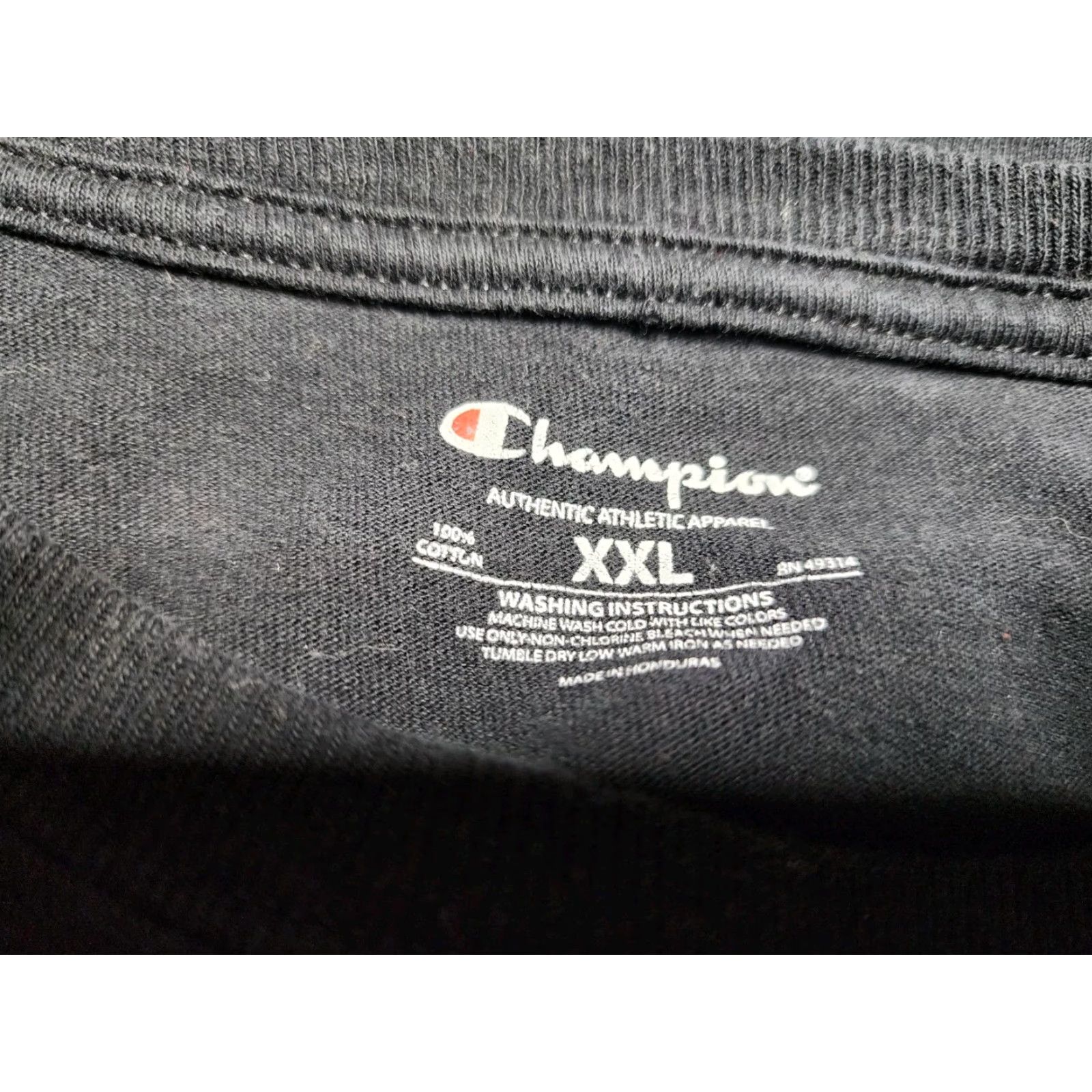 Champion VINTAGE Champion University T Shirt Men 2XL Crew Neck Stanford University Cotton Short Sleeve Black Logo Retro School 2010s Size US XXL / EU 58 / 5 - 5 Thumbnail