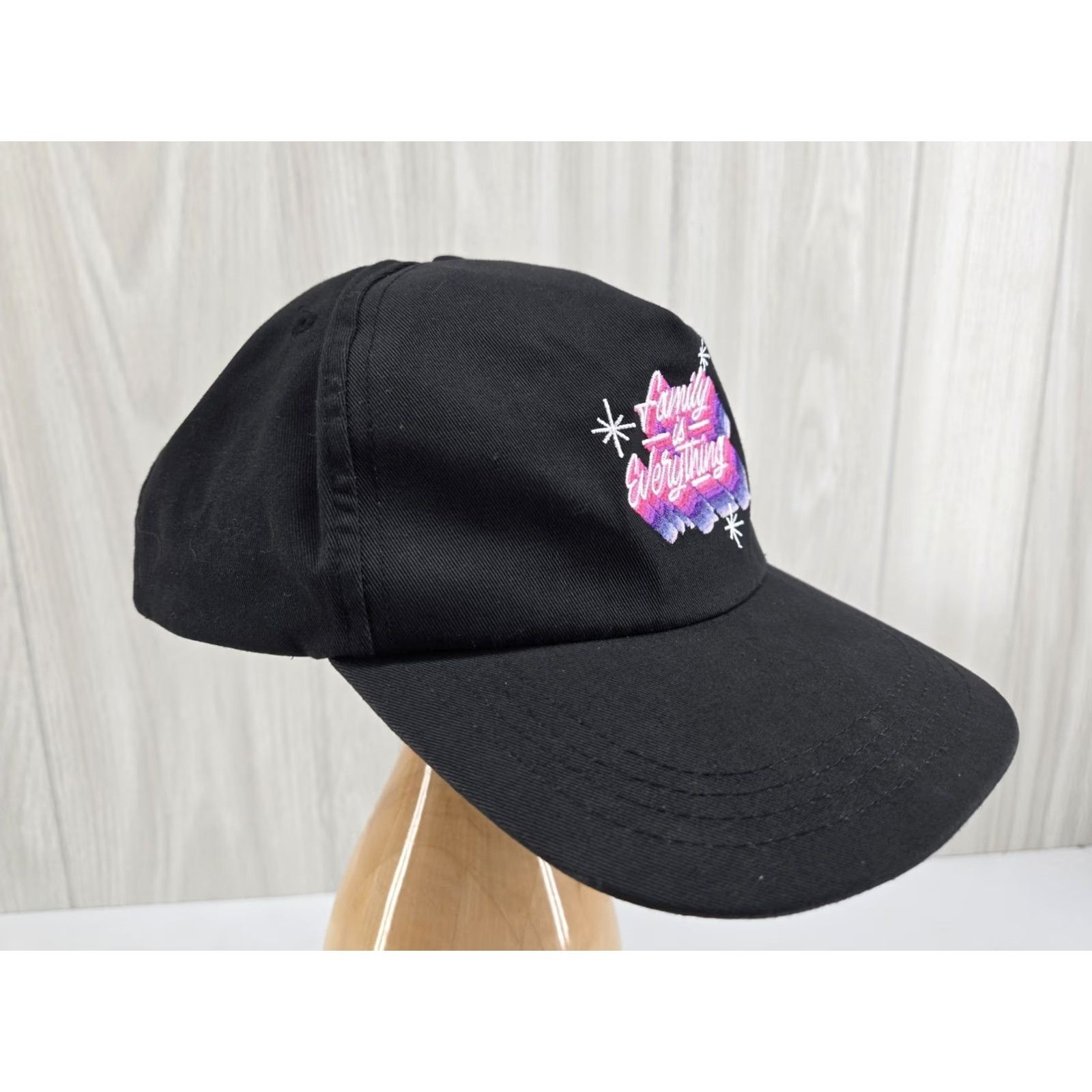 Bell Taco Bell Hat Snapback Cap Family Is Everything Black Employee Purple Pink Logo Men Adjustable Baseball Cap Size ONE SIZE - 3 Thumbnail
